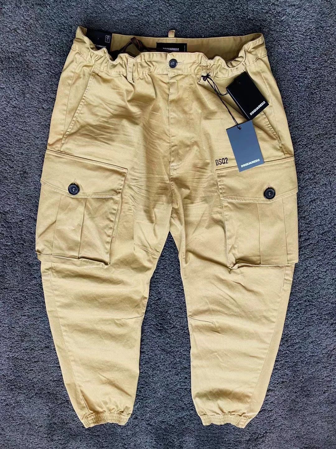 Dsquared2 Beige Cargo Pants with Elastic Waist - Size 28 Size US 28 / EU 44 - 1 Thumbnail