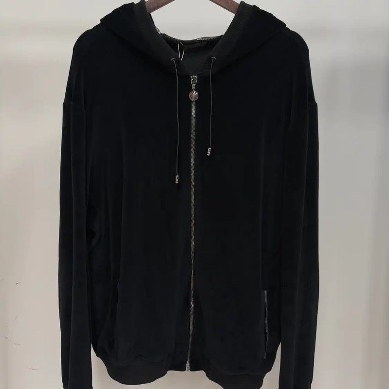 Versace Versace Black Men's Hooded Jacket 0089 Size US XXL / EU 58 / 5 - 1 Thumbnail