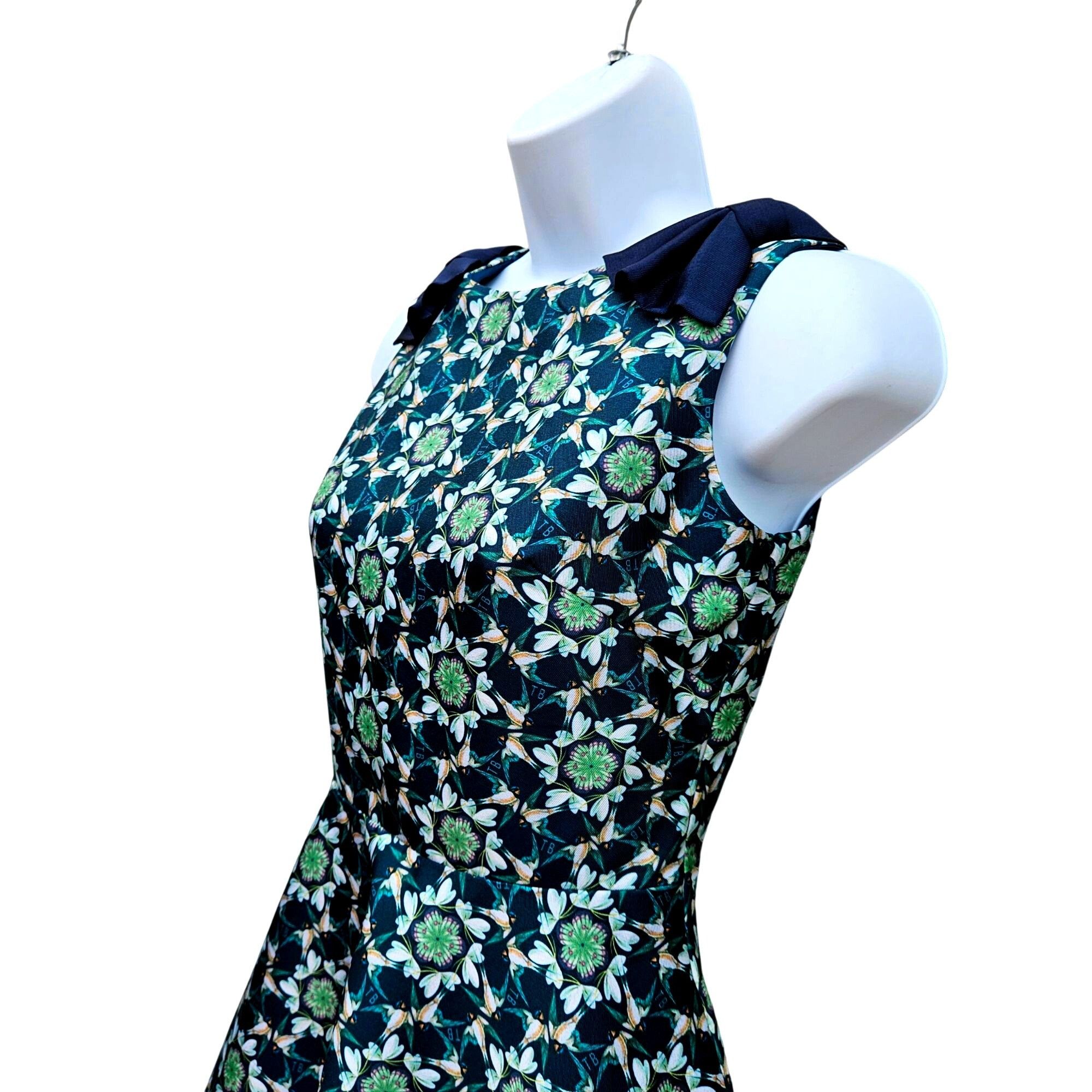 Ted Baker Ted Baker London Sainte Geo Bird Bow Fit & Flare Dress Size Size XS / US 0-2 / IT 36-38 - 7 Thumbnail