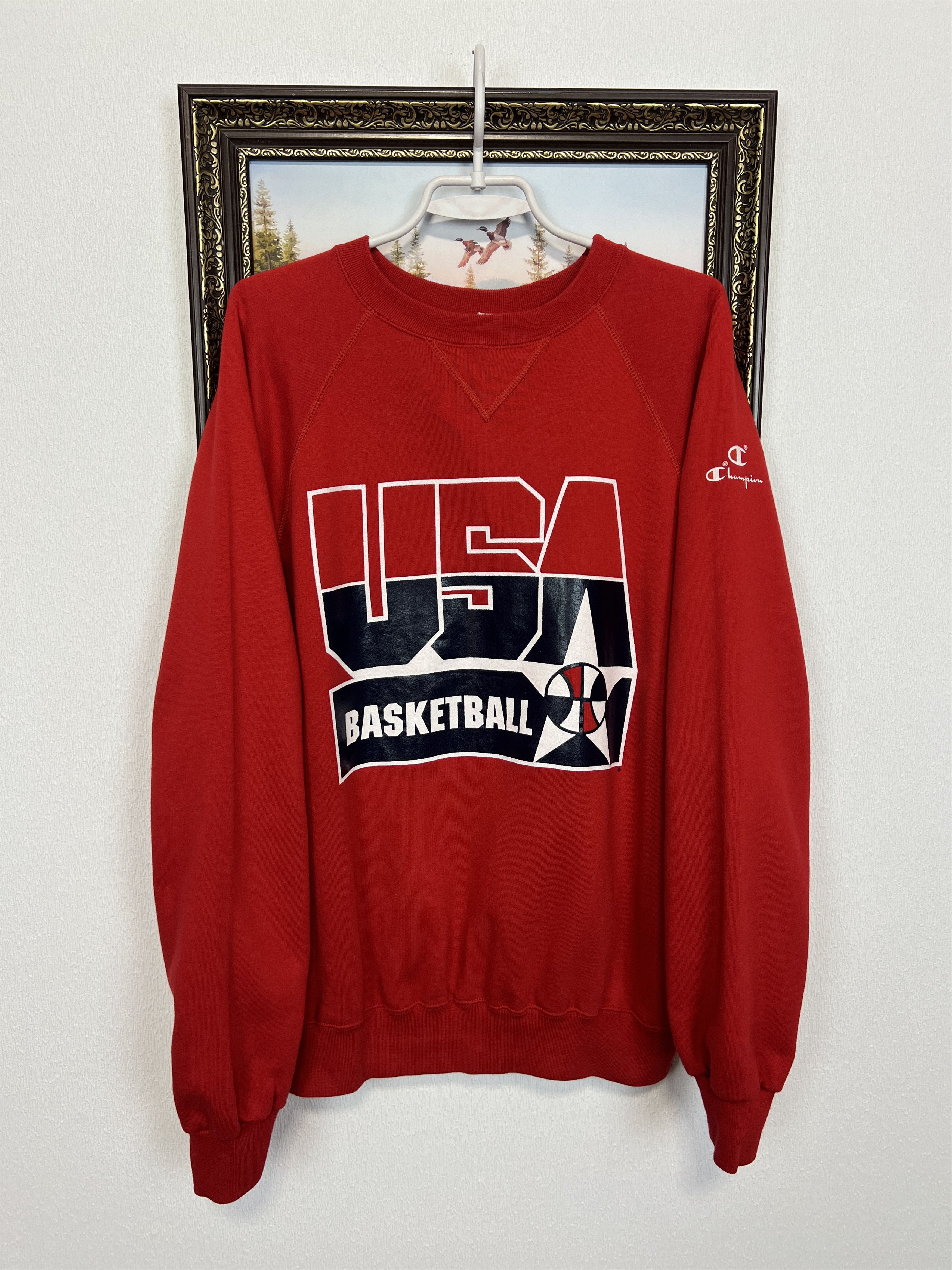 Champion Vintage Champion USA Basketball Team Sweatshirt Crewneck Size US L / EU 52-54 / 3 - 1 Thumbnail