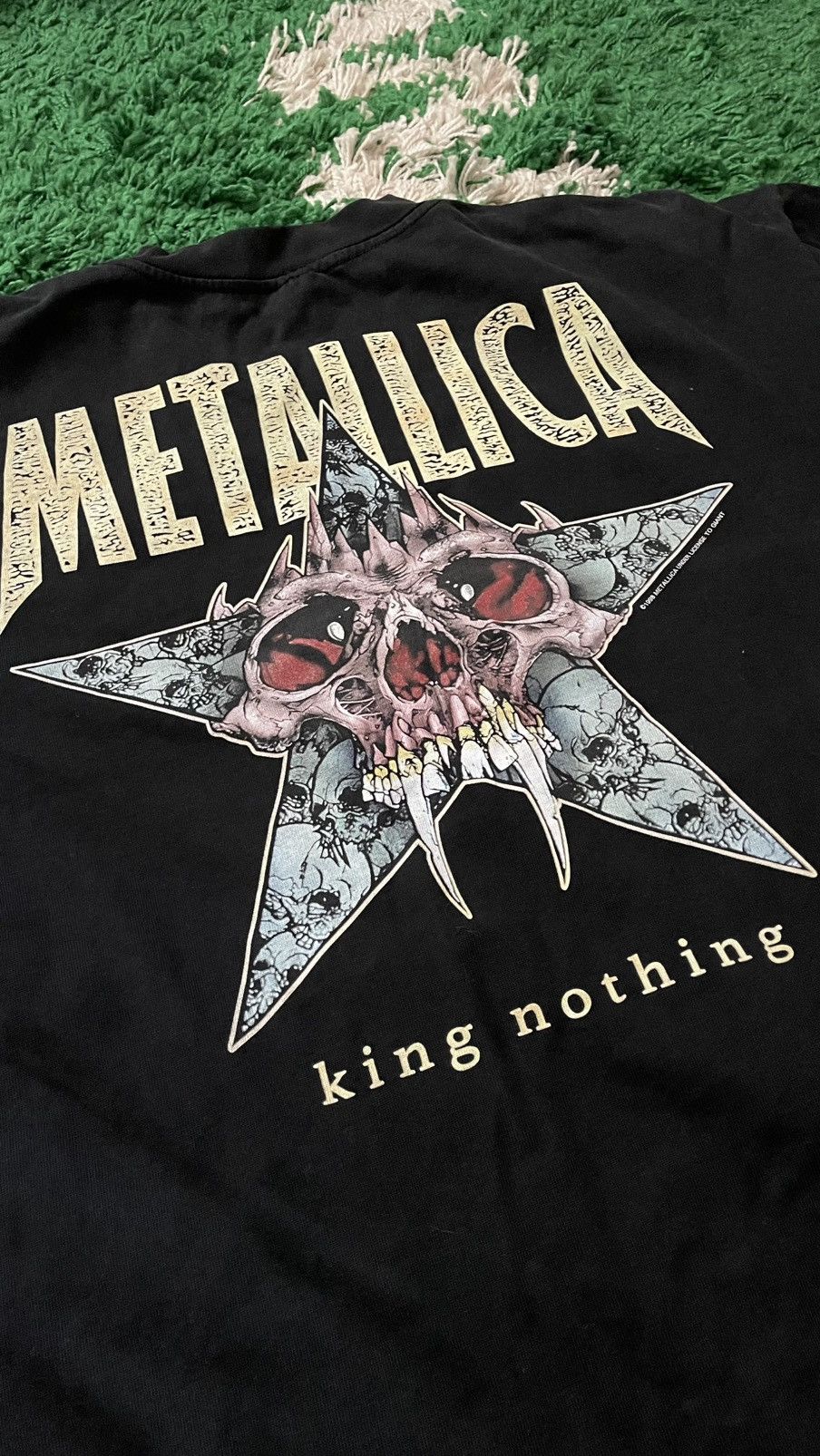 Metallica King nothing pushead careful wish oversized rock bootleg Size US XL / EU 56 / 4 - 6 Thumbnail