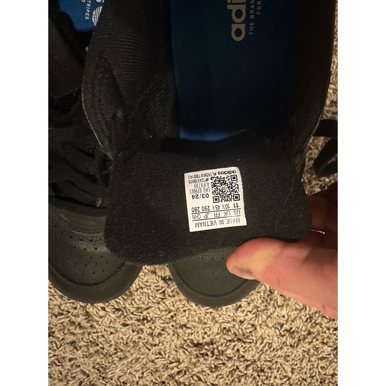 Adidas Adidas Tyshawn 2 black 11 men’s Size US 11 / EU 44 - 5 Thumbnail