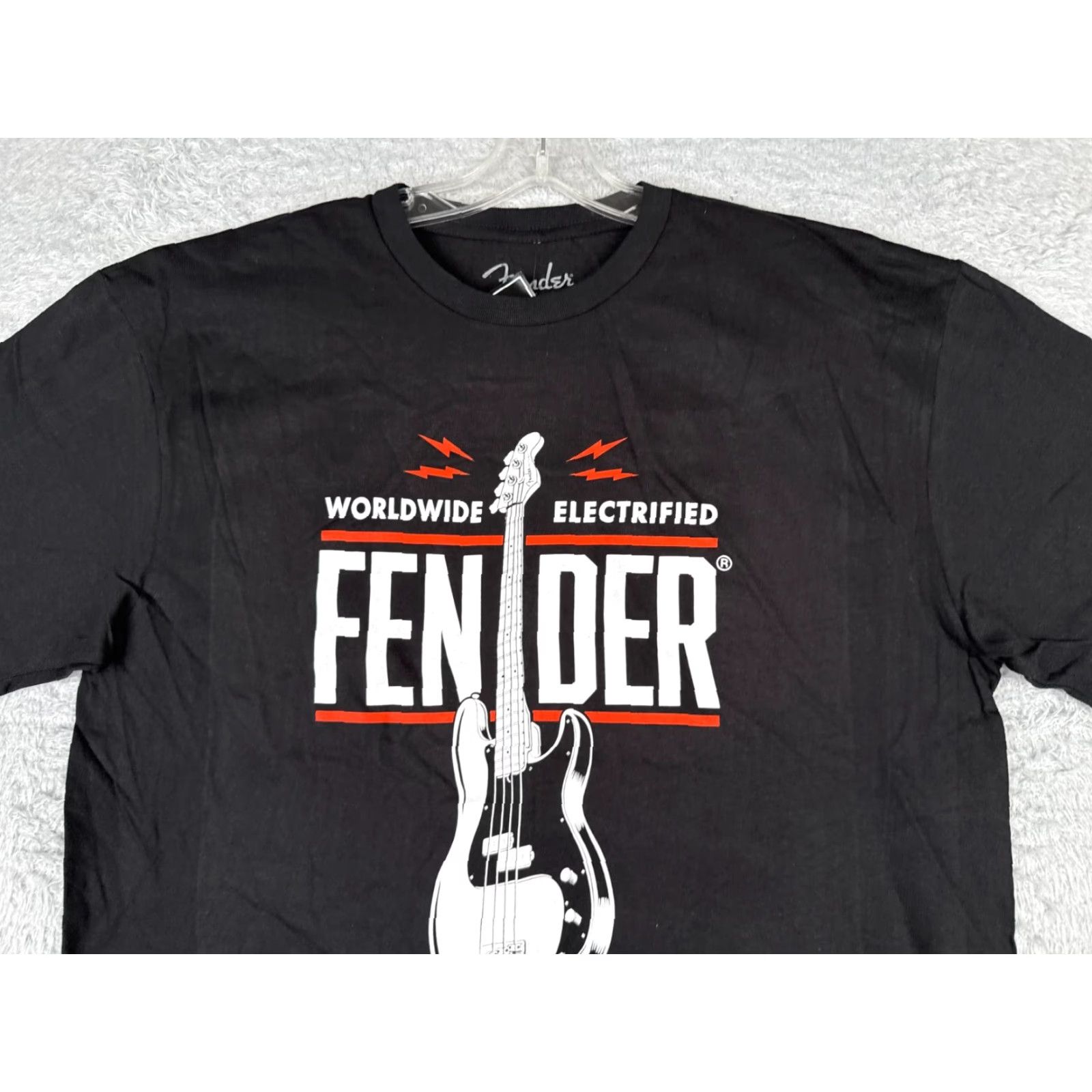 Fender Fender Men's T-Shirt Shirt L Black Guitar 1946 Worldwide Electrified NEW Short Sleeve Crew Neck Cotton Jersey Vintage No Size US L / EU 52-54 / 3 - 4 Thumbnail