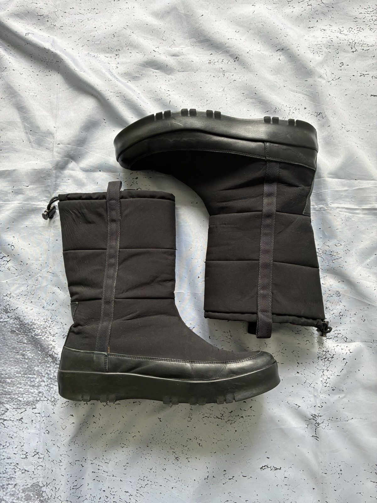 Prada 00s PRADA Linea Rossa Black Nylon Quilted Snow Boots Size US 12 / EU 45 - 2 Thumbnail