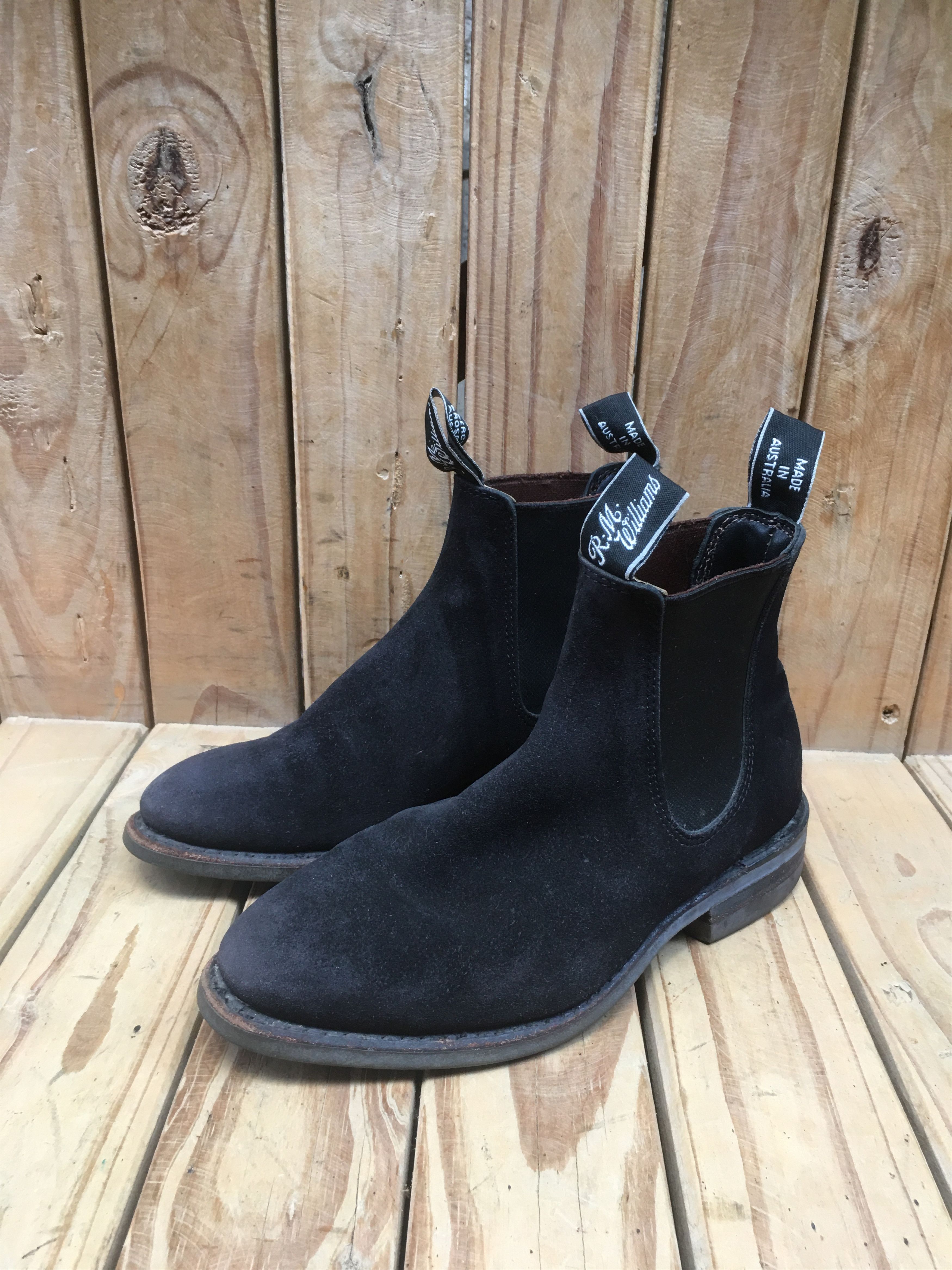 R.M. Williams RM Williams Black Australian Suede Boots Size UK 3 G USA 5.5 Size US 5.5 / IT 35.5 - 12 Thumbnail