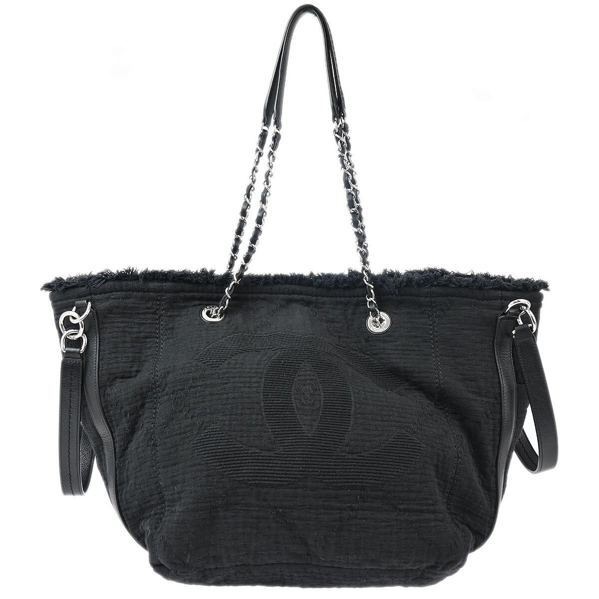Chanel Chanel Double Face Deauville Tote Fringe Quilted Canvas Size ONE SIZE - 1 Thumbnail