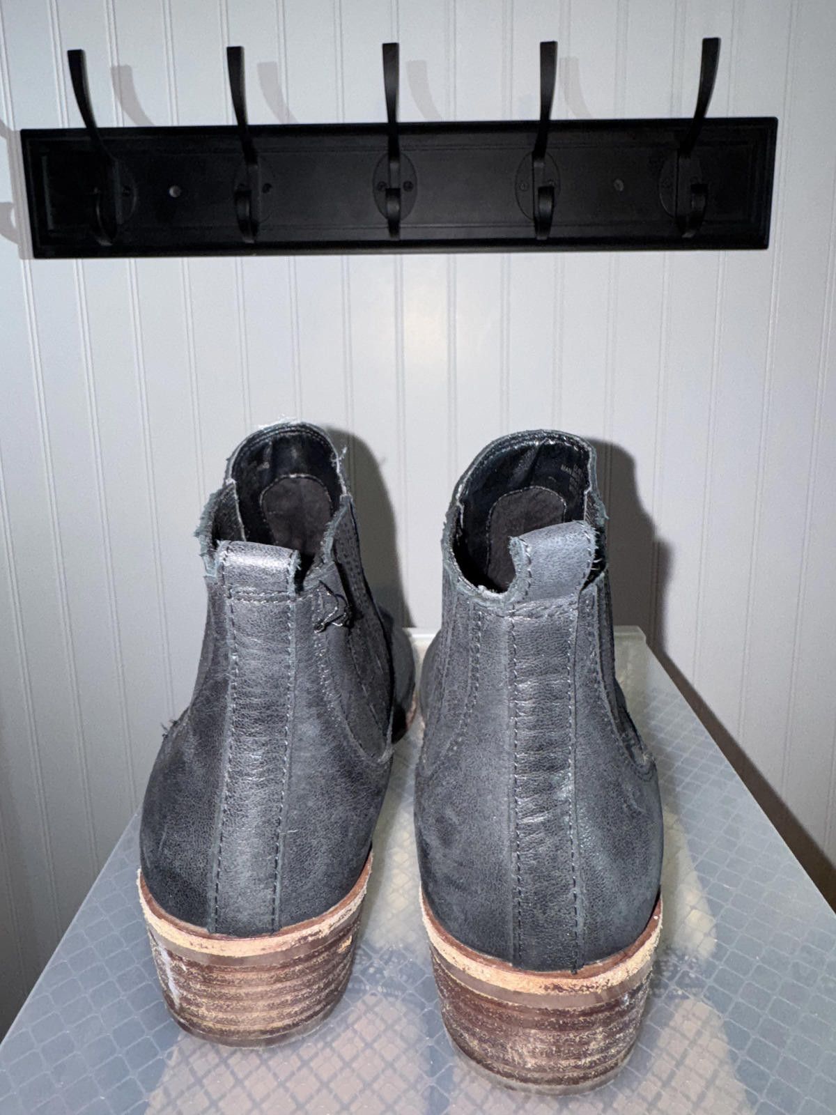 Other iani Bini GB Black Leather Chelsea Ankle Boots Side Zip. SZ7 Size US 7 / IT 37 - 3 Thumbnail