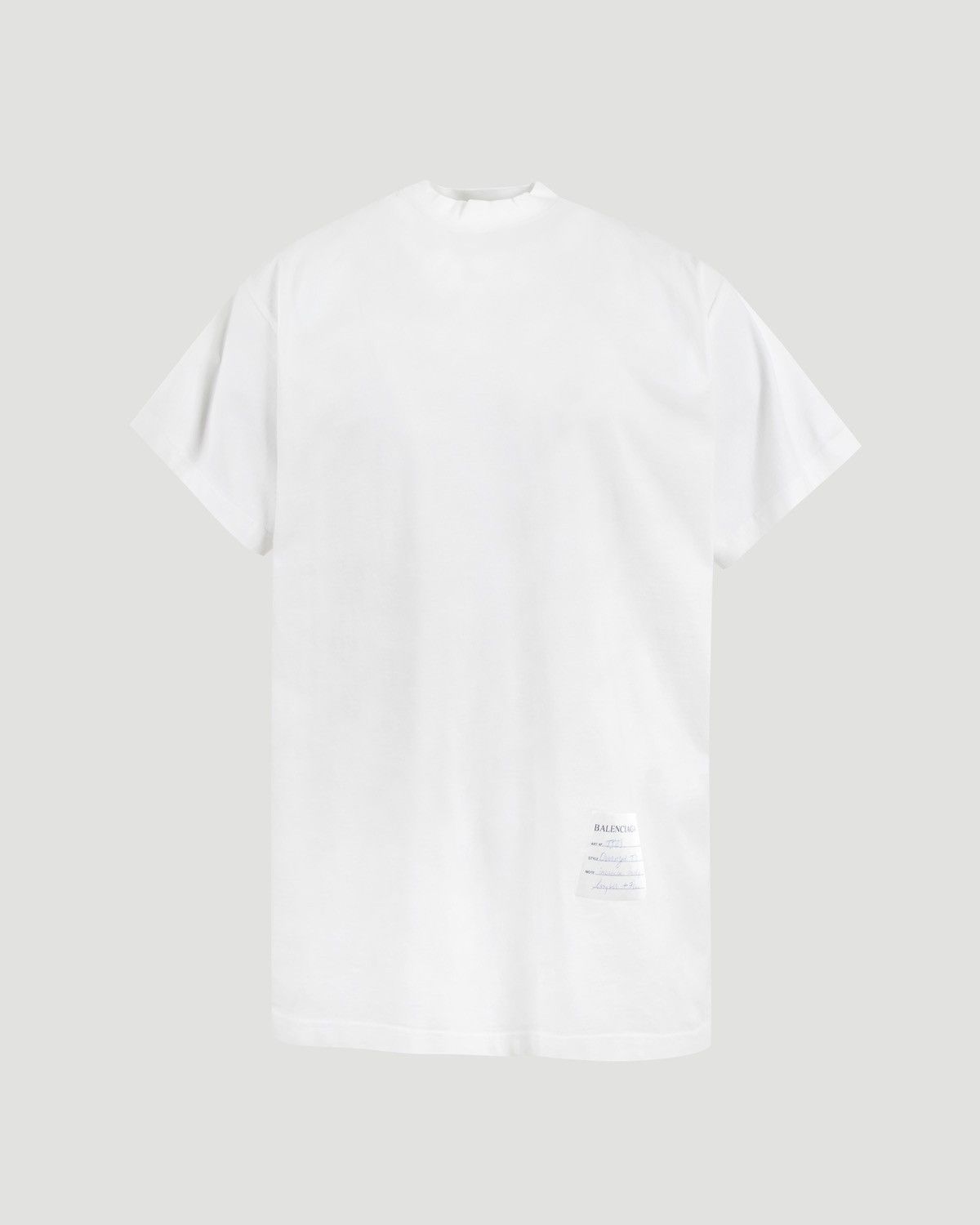 Balenciaga SAMPLE STICKER T-SHIRT IN WHITE Size US S / EU 44-46 / 1 - 1 Thumbnail