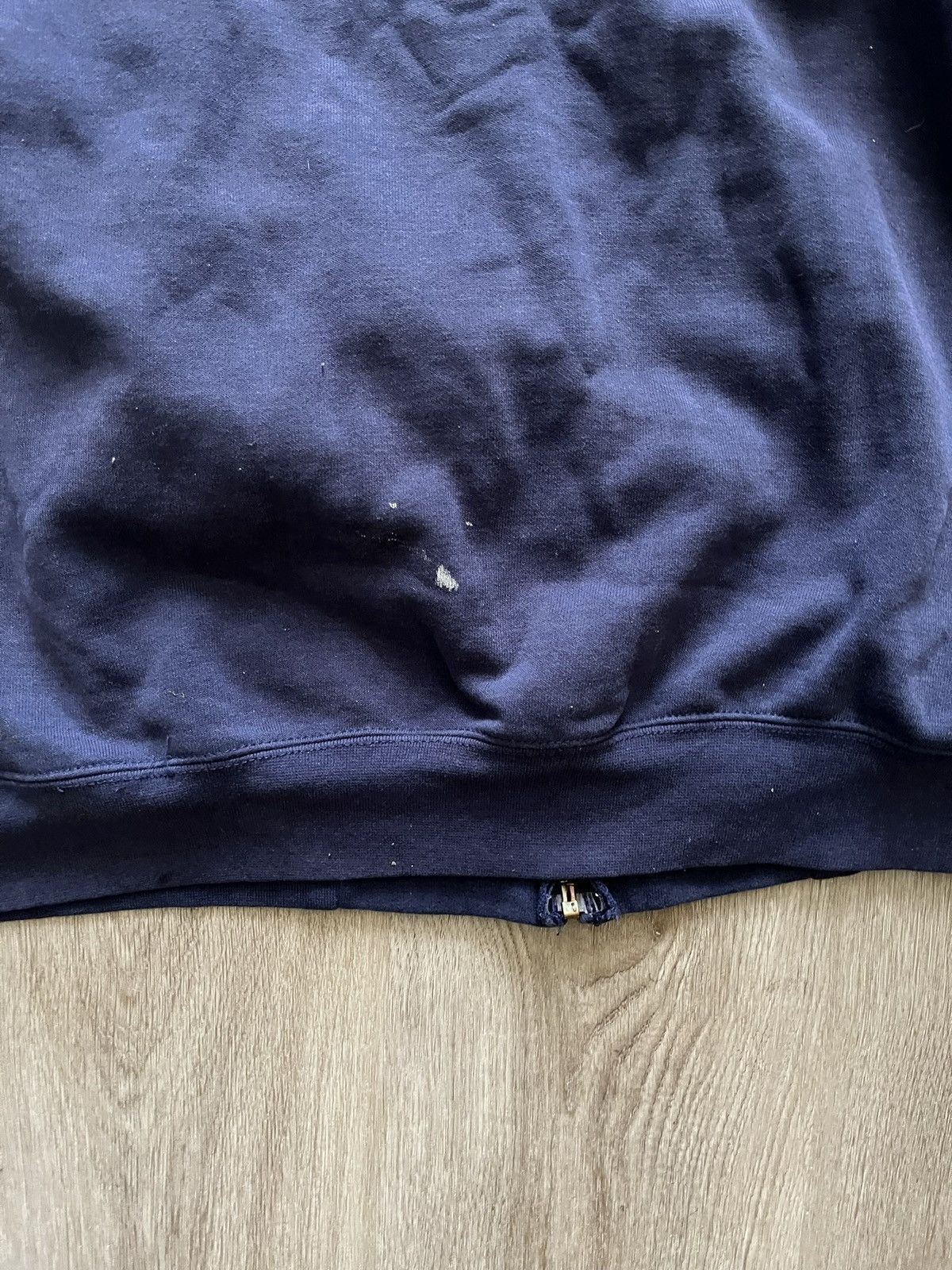 Carhartt Vintage Worn In Navy Blue Carhartt Zip Up Hoodie Size US XXL / EU 58 / 5 - 20 Thumbnail