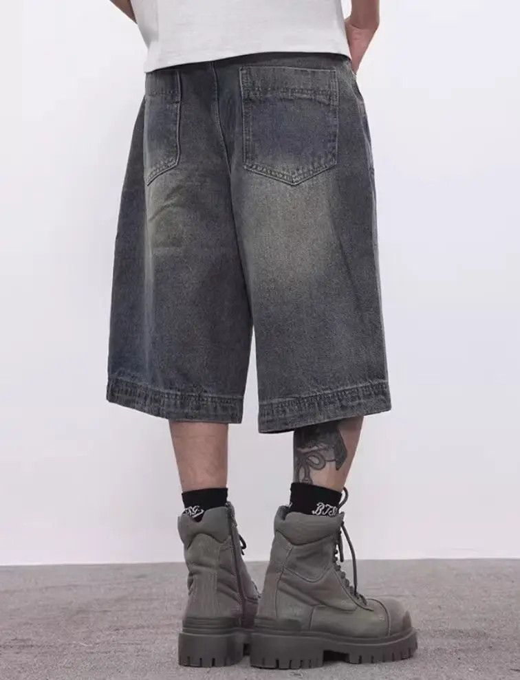 Japanese Brand × Jean Hip Hop Street Harajuku Denim Shorts Size US 31 - 3 Thumbnail