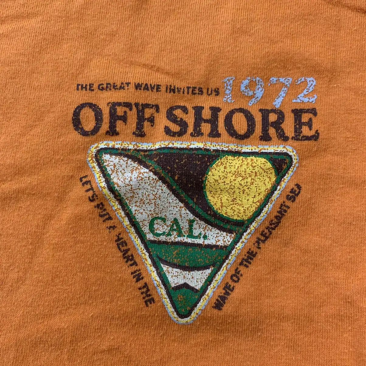Vintage Vintage OFF SHORE NEWPORT BEACH Surf Wave Tee Shirt Summer Size US L / EU 52-54 / 3 - 8 Thumbnail