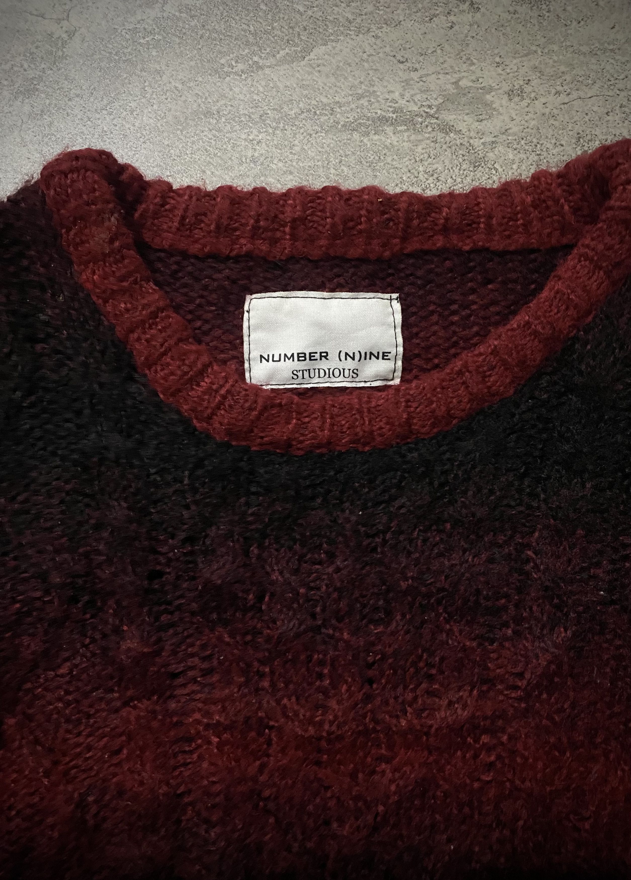 Number (N)ine NUMBER (N)INE STUDIOUS "KURT COBAIN STYLE" KNITWEAR Size US L / EU 52-54 / 3 - 4 Thumbnail