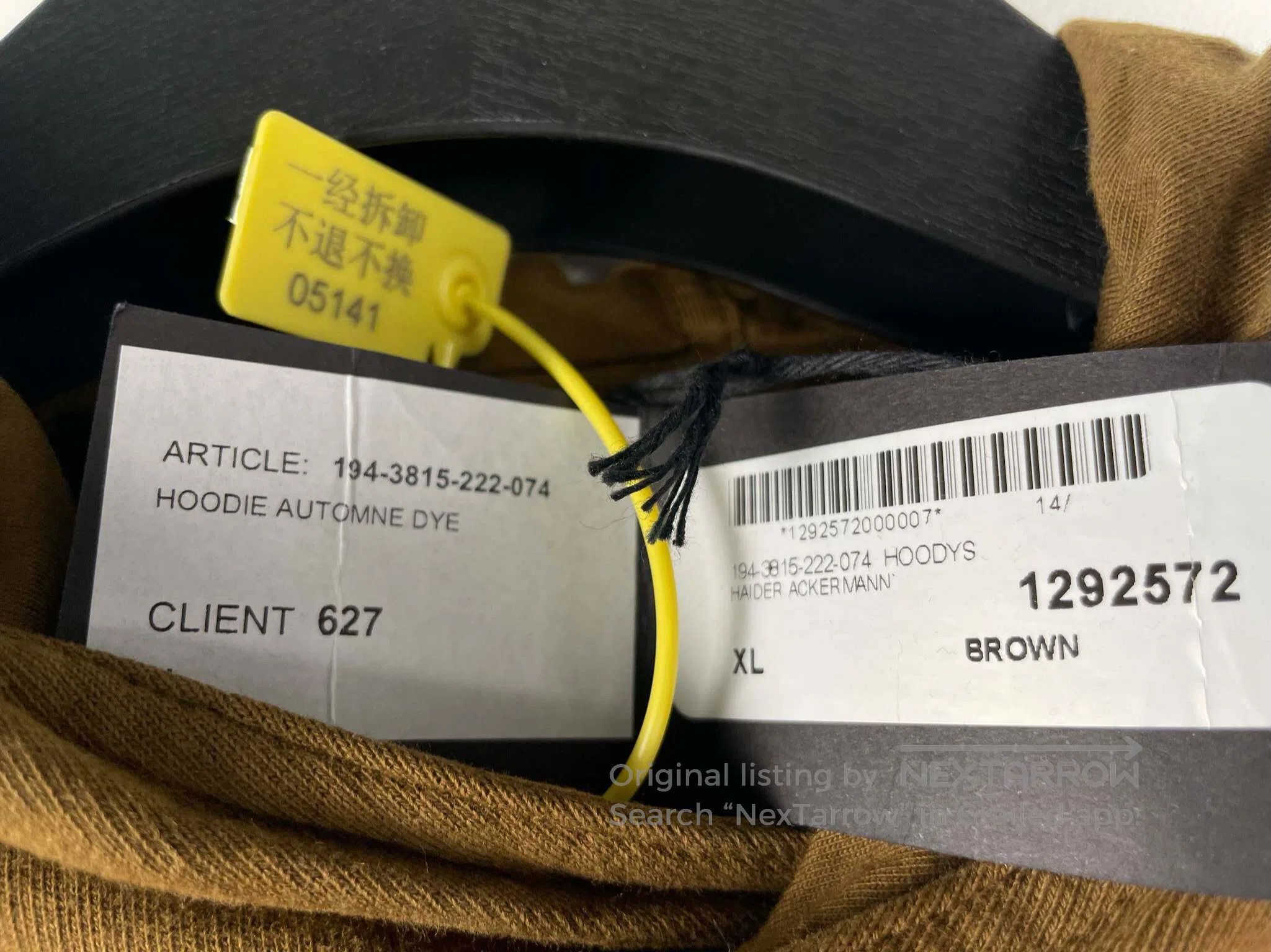 Haider Ackermann Haider Ackermann Brown Sweatshirt Size US XL / EU 56 / 4 - 6 Thumbnail