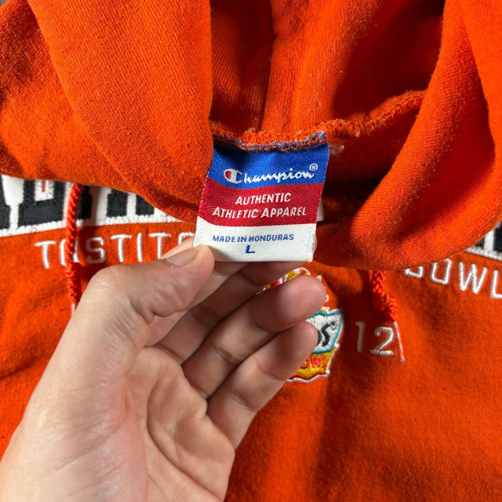 Champion Y2K Oklahoma state football hoodie Size US L / EU 52-54 / 3 - 3 Thumbnail