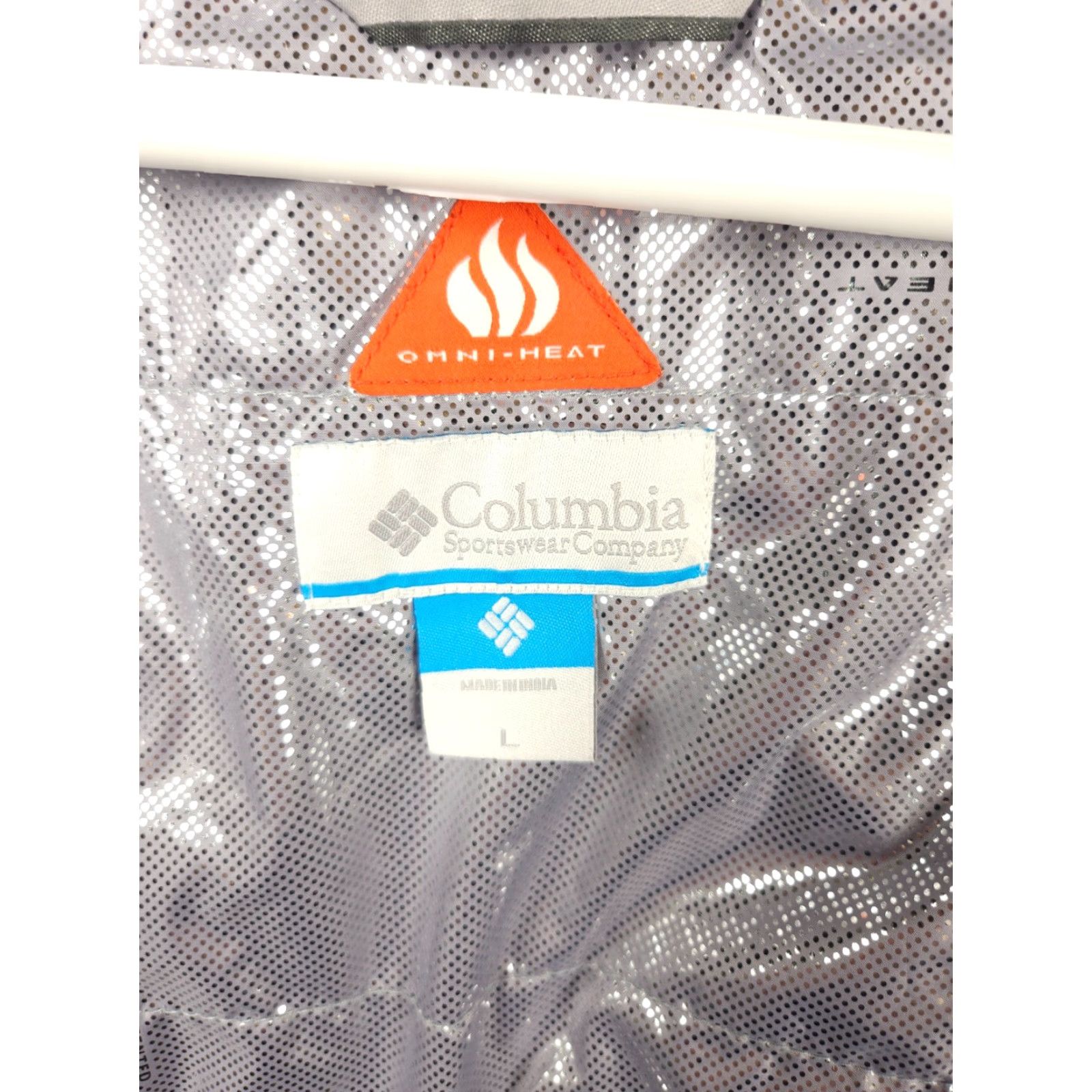 Vintage Columbia Snow Gem Jacket Women's Large Gray Abstract AOP Omni Heat Puffer Size L / US 10 / IT 46 - 5 Thumbnail