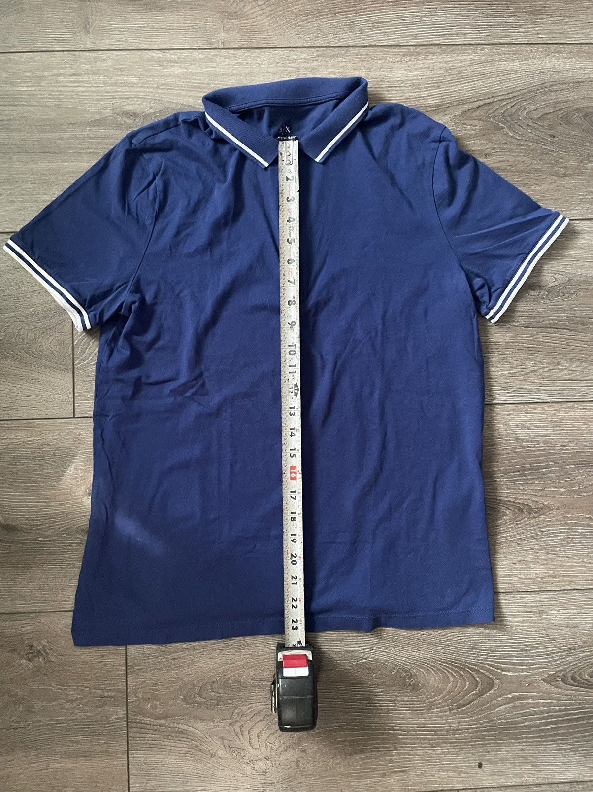 Designer Armani Exchange Blue Polo Size US S / EU 44-46 / 1 - 3 Thumbnail