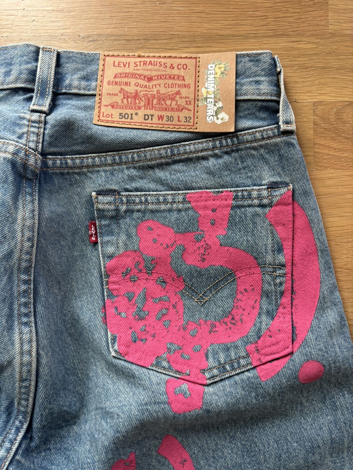 DENIM TEARS Denim Tears Bstroy Tears Lightwash Blue/Pink Jeans 30x32 Size US 30 / EU 46 - 10 Thumbnail
