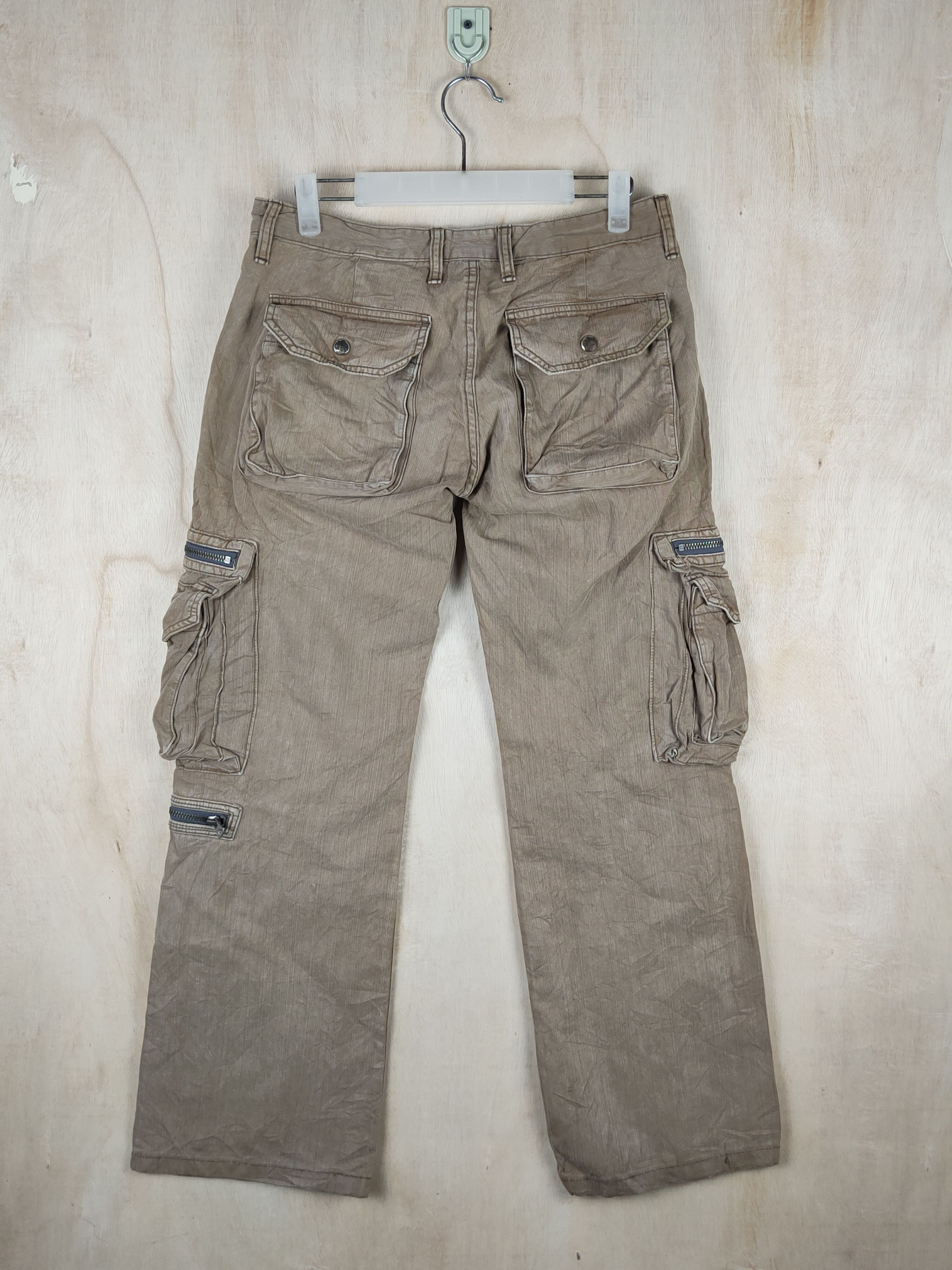 Japanese Brand DL Surplus Brown Multipocket Tactical Cargo Pants #S2444 Size US 30 / EU 46 - 7 Thumbnail