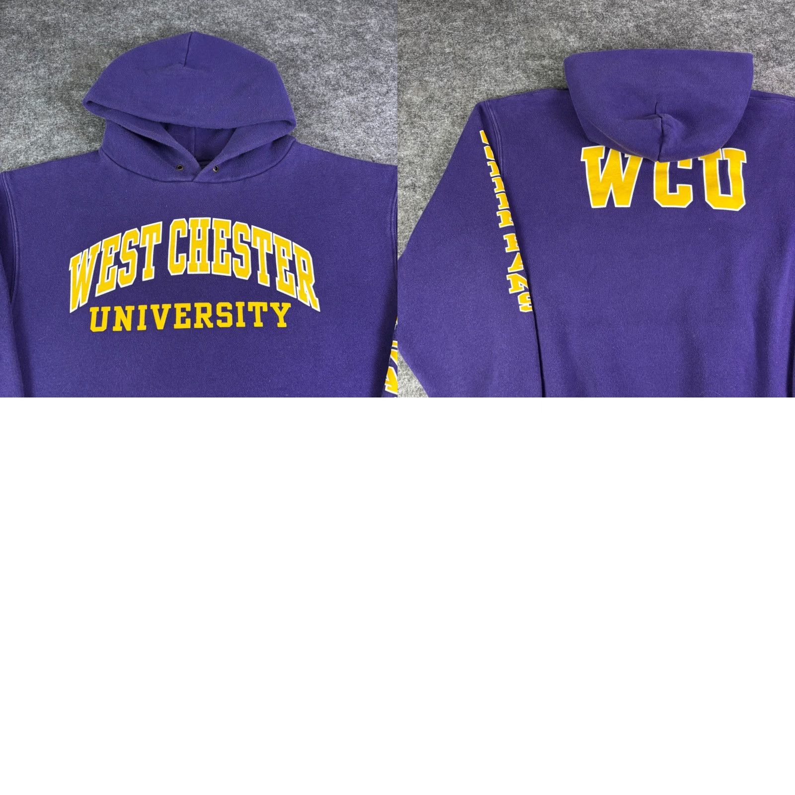 Jansport Jansport Hoodies West Chester University WCU Purple Mens Large Pullover Graphic Print Hooded Pocket Logo 90s School Basketball Sweatshirt Size US L / EU 52-54 / 3 - 8 Thumbnail