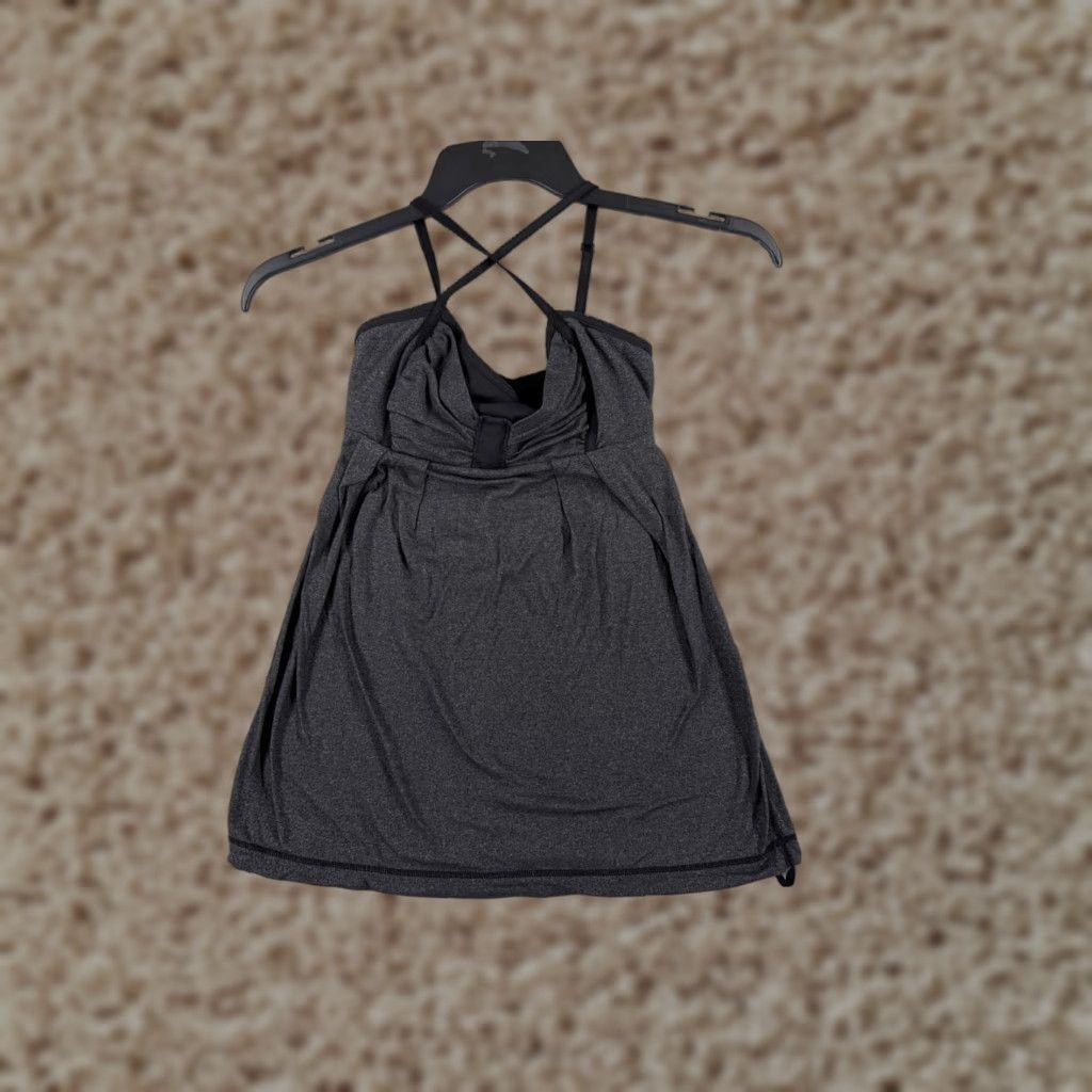 Lululemon Lululemon Shirt Women Tank Gray Black Sleeveless Spaghetti Strap Luxtreme Fabric W1899S 4 XS? Size S / US 4 / IT 40 - 1 Thumbnail