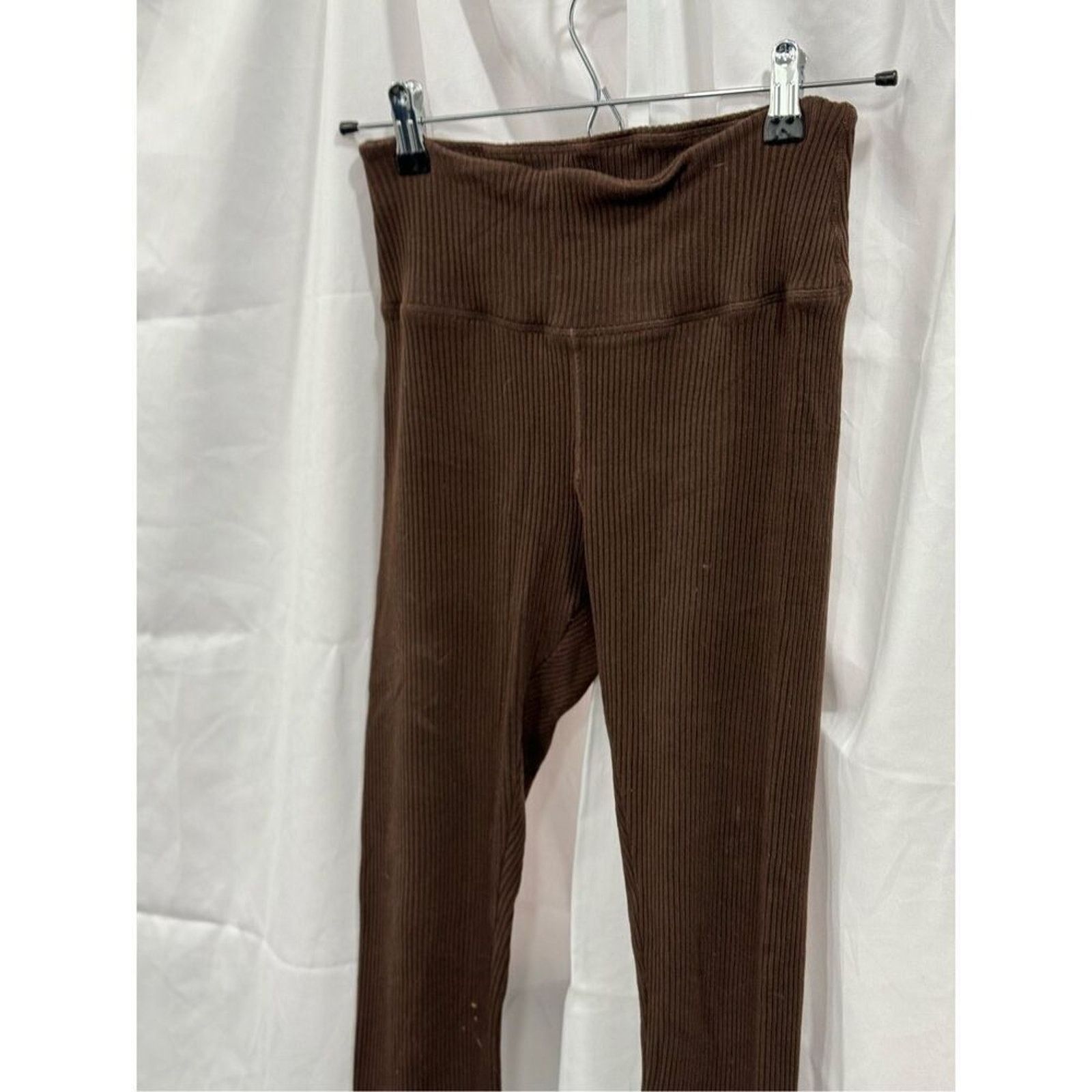 Other Year of Ours lounge flare pants in dark oak ribbed | Sz S Size 27" / US 4 / IT 40 - 5 Thumbnail