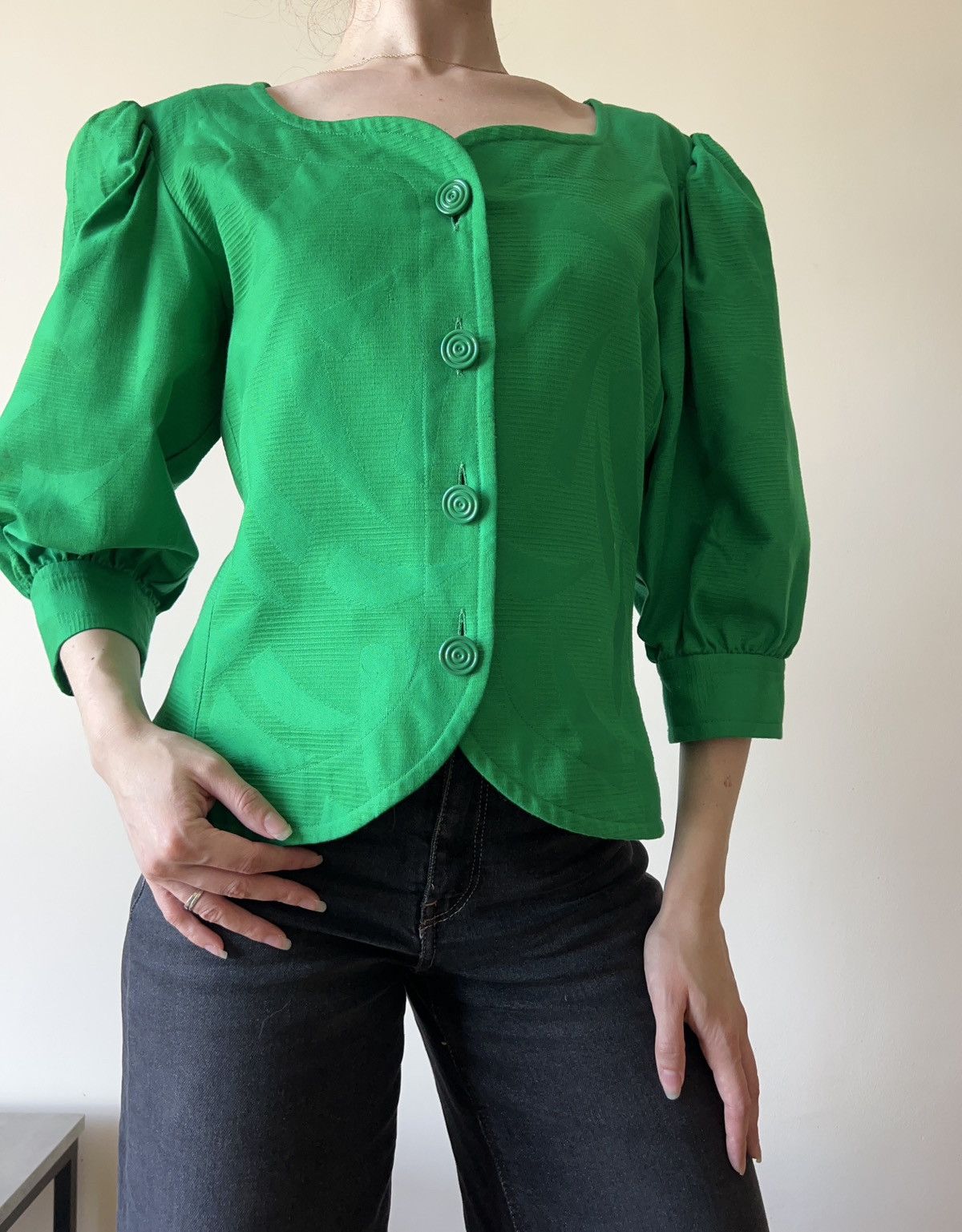 Yves Saint Laurent Yves Saint Lauren Vintage elegant green blazer old money Size M / US 6-8 / IT 42-44 - 4 Thumbnail