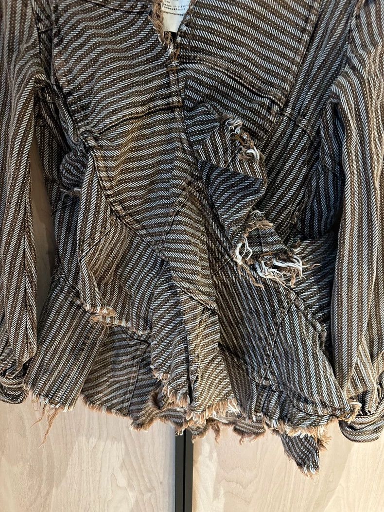 Junya Watanabe Junya Watanabe Asymmetrical sculpture brown striped exotic Size S / US 4 / IT 40 - 2 Thumbnail