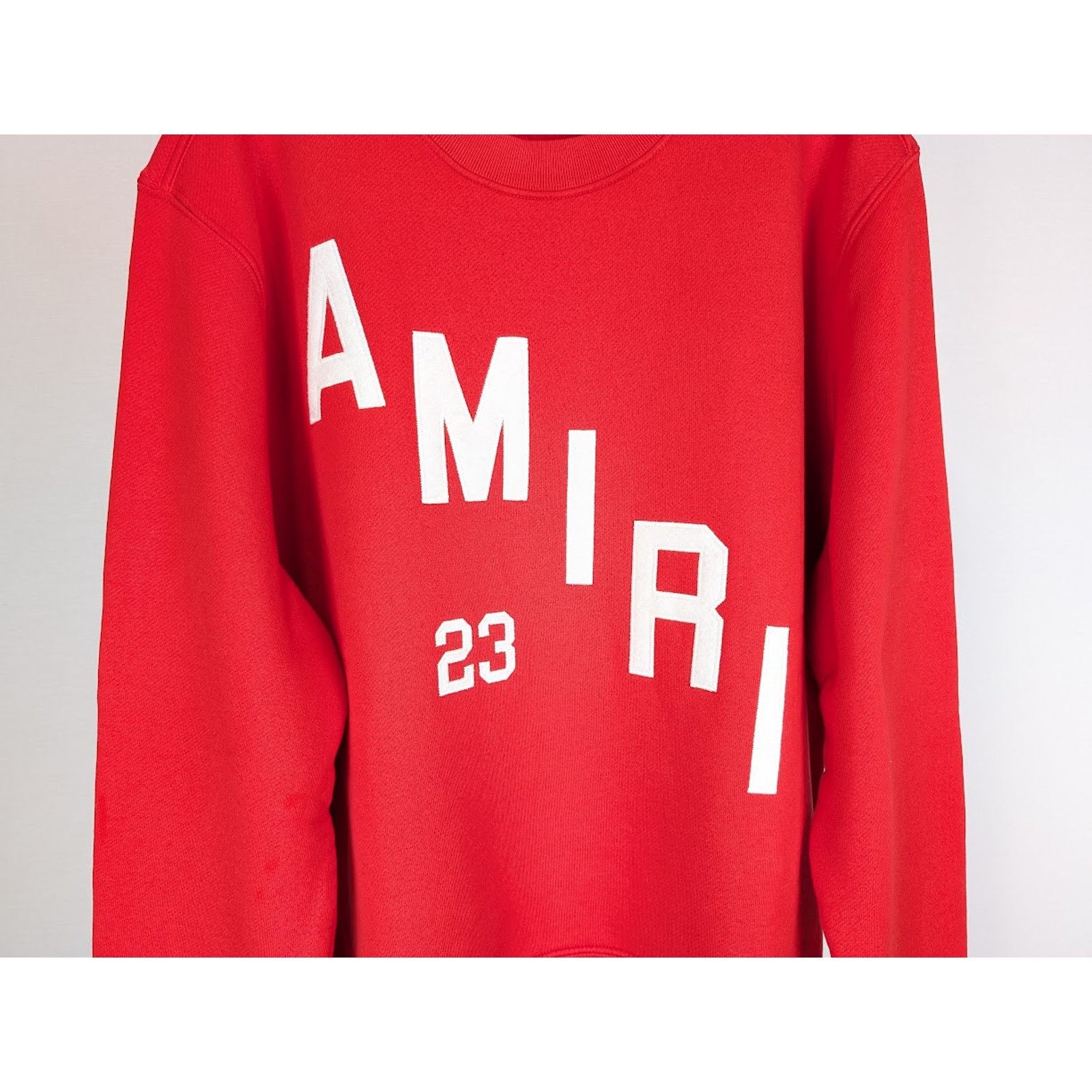 Amiri o1rshd1 Amiri Hockey Crewneck Sweatshirt in Goji Berry Size US XL / EU 56 / 4 - 5 Thumbnail