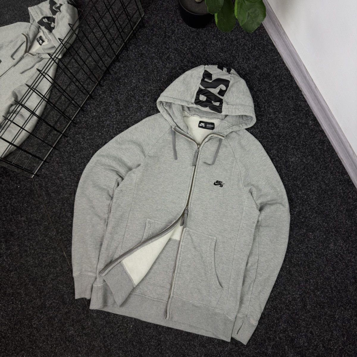 Nike × Vintage Nike Skateboard Vintage Zip Hoodie Y2k Style Size US M / EU 48-50 / 2 - 1 Thumbnail