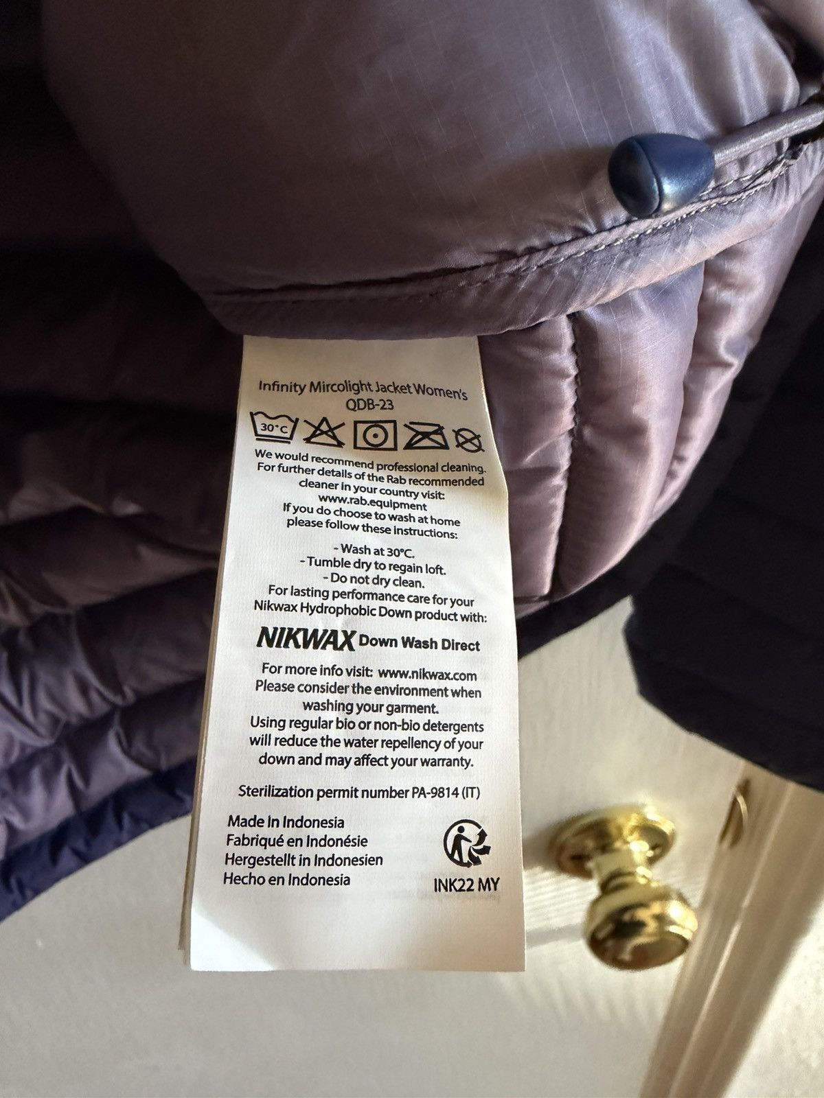 Rab Rab Women’s Infinity Microlight Jacket Patriot Blue Goretex Size XS / US 0-2 / IT 36-38 - 7 Thumbnail