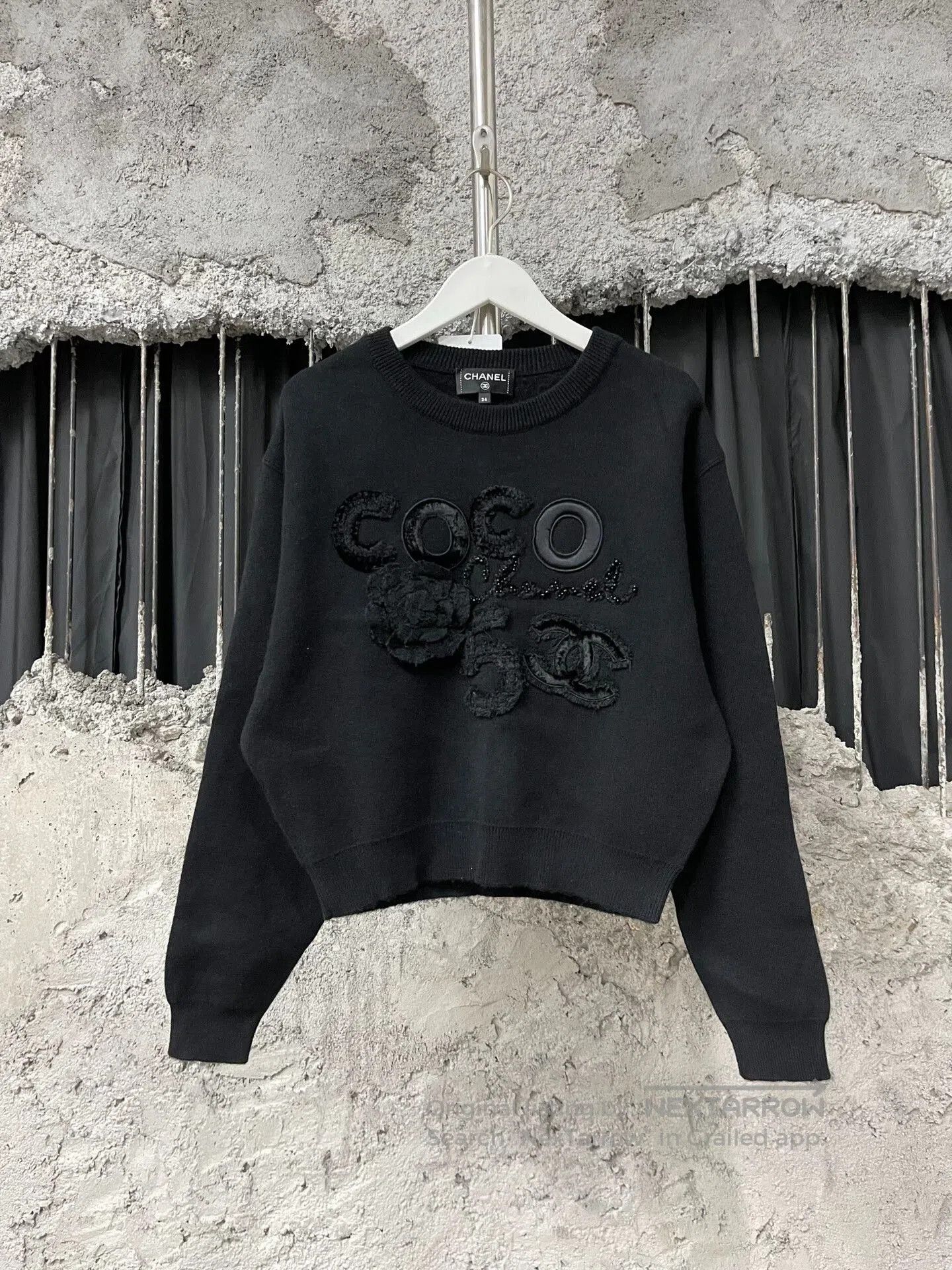 Chanel Chanel Coco Black Sweater. Size US XS / EU 42 / 0 - 1 Thumbnail