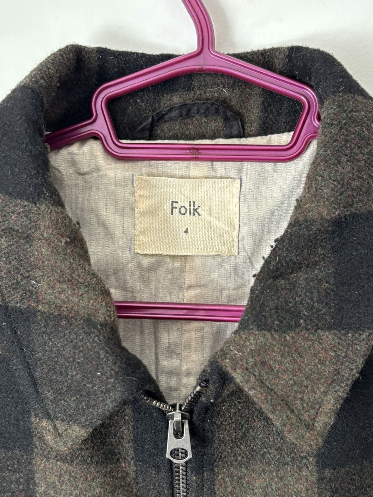 Folk Folk Wool Overshirt Zip Jacket Size US L / EU 52-54 / 3 - 6 Thumbnail
