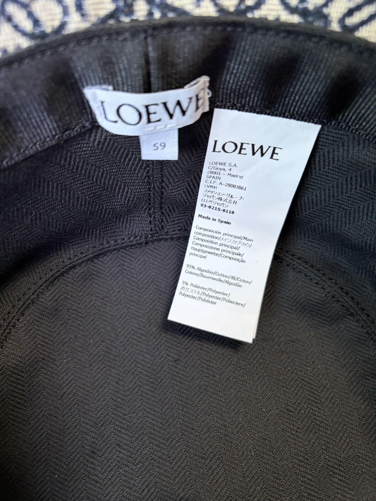 Loewe Loewe Anagram Bucket hat Size ONE SIZE - 9 Thumbnail
