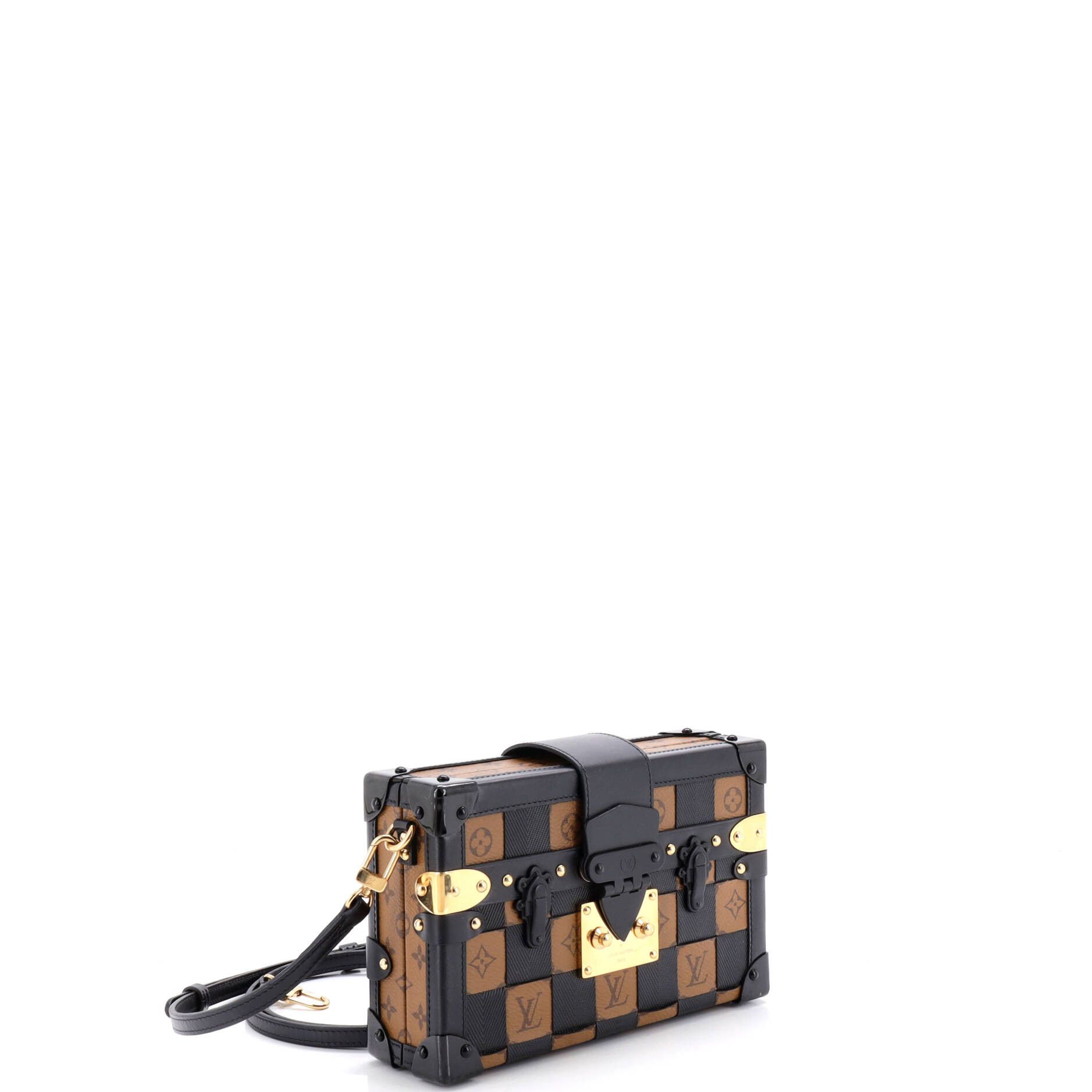 Petite Malle Handbag Damier Tressage Monogram