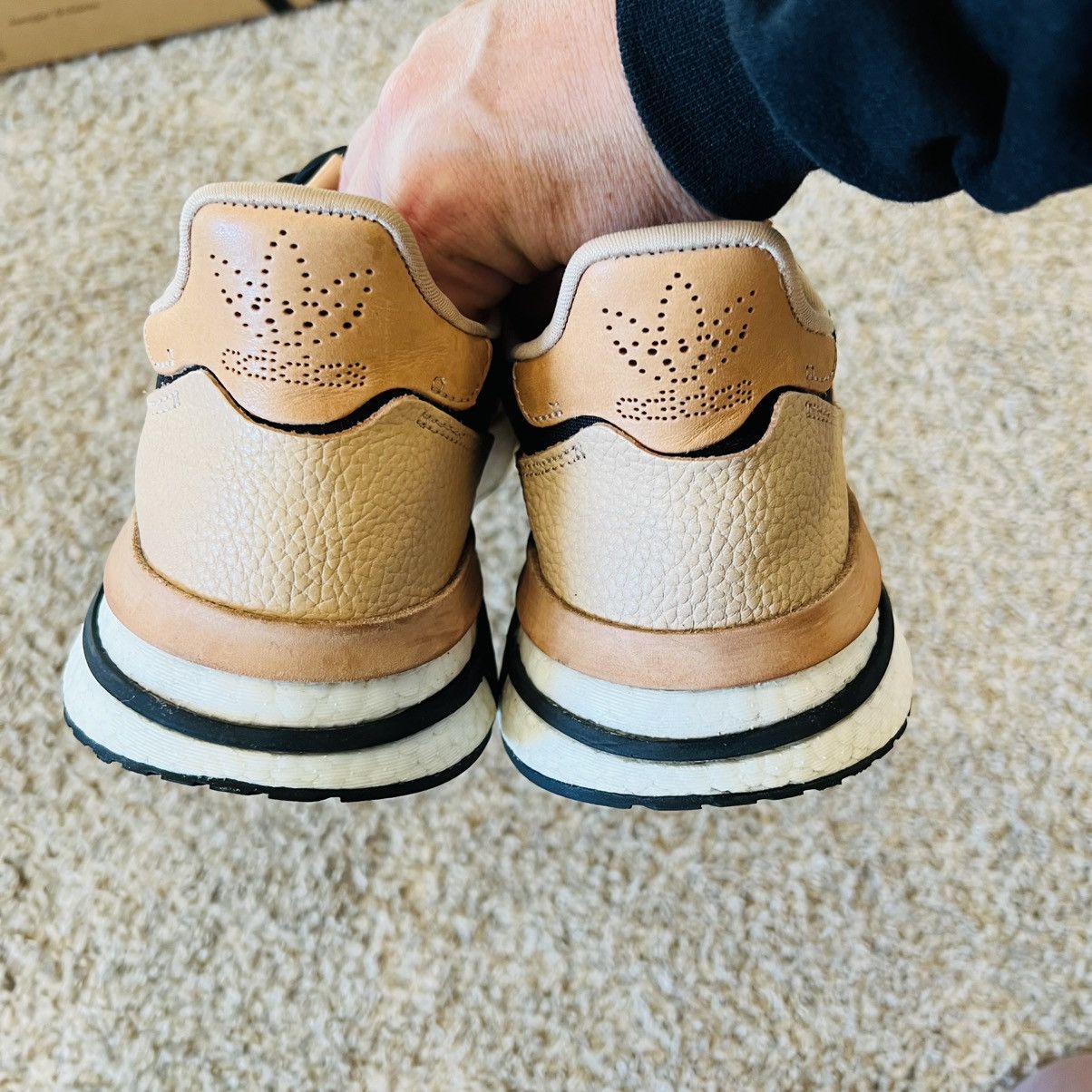Adidas × Hender Scheme Adidas Hender Scheme ZX500 Black Tan Mens 8 Size US 8 / EU 41 - 5 Thumbnail