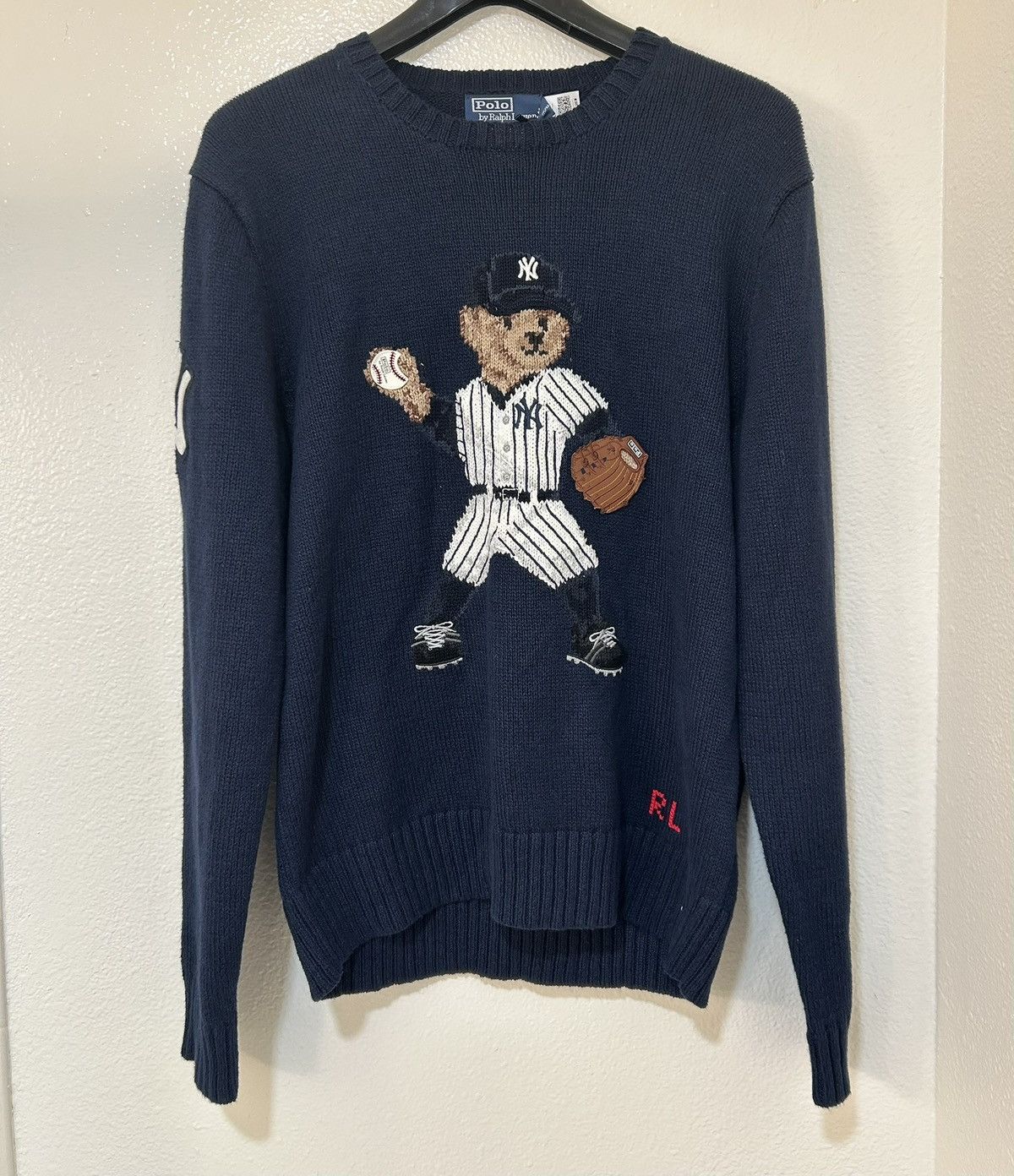 Polo Ralph Lauren Polo Ralph Lauren NY New York Yankees Bear Sweater Size US M / EU 48-50 / 2 - 1 Thumbnail