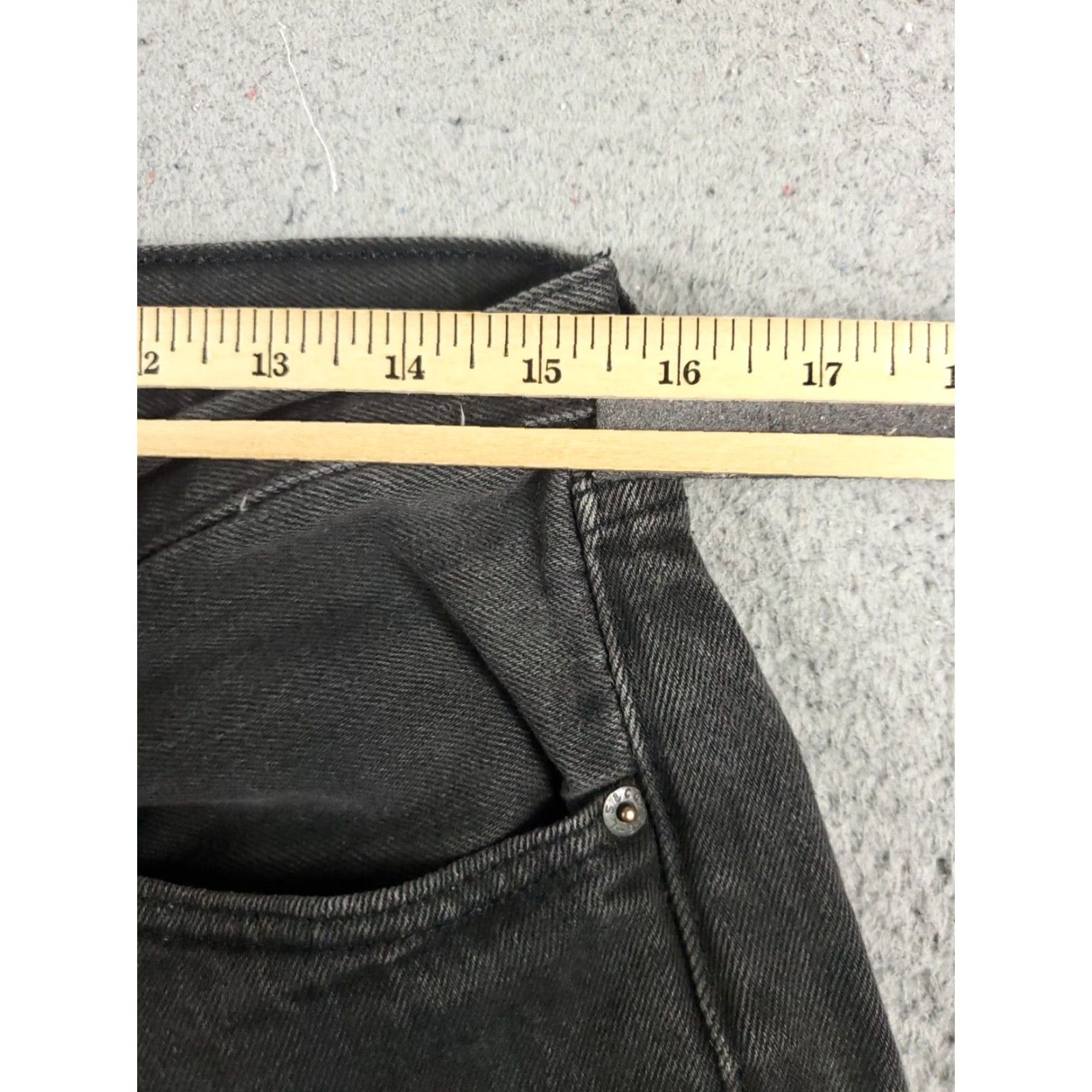 Levi's Mens Levis 501 Jeans Gray Straight Leg Size 32x28 XL Extra Large Denim Pants Size US 32 / EU 48 - 4 Thumbnail