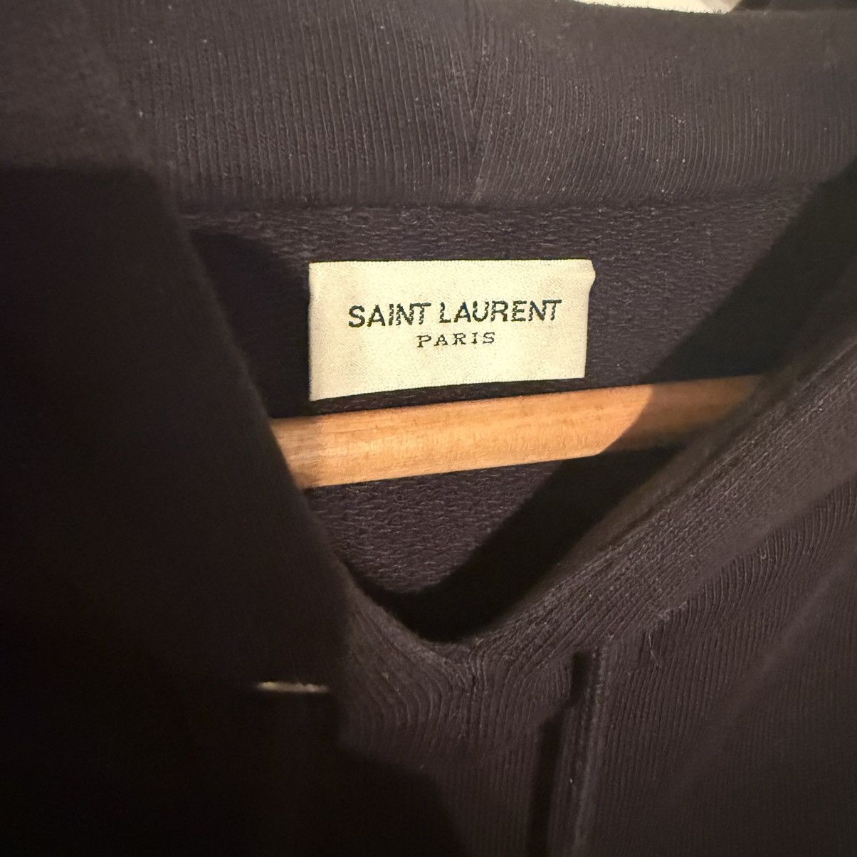 Saint Laurent Paris Saint Laurent Archive Logo Hoody Size US L / EU 52-54 / 3 - 3 Thumbnail