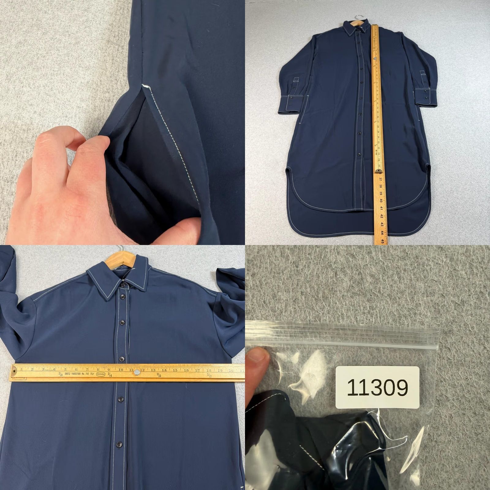 Madewell VINTAGE Madewell Shirt Dress Women S Blue Midi Lightweight Pockets Long Heritage Size S / US 4 / IT 40 - 8 Thumbnail
