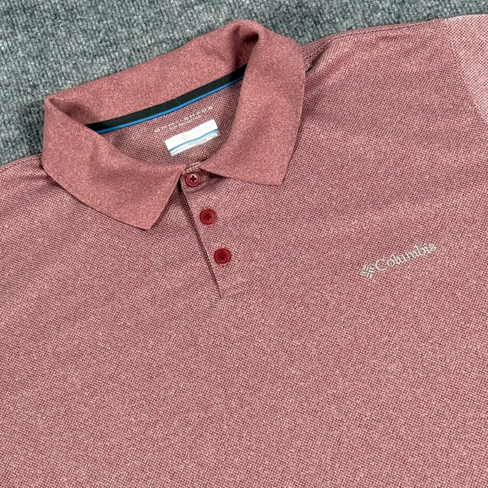 Vintage Columbia Polo Shirt Mens XL Red Omni-Shade Sun Protection Golf Performance Top Polo Shirt Mens XL Red Omni-Shade Sun Protection Golf Performance Top Size US XL / EU 56 / 4 - 2 Thumbnail
