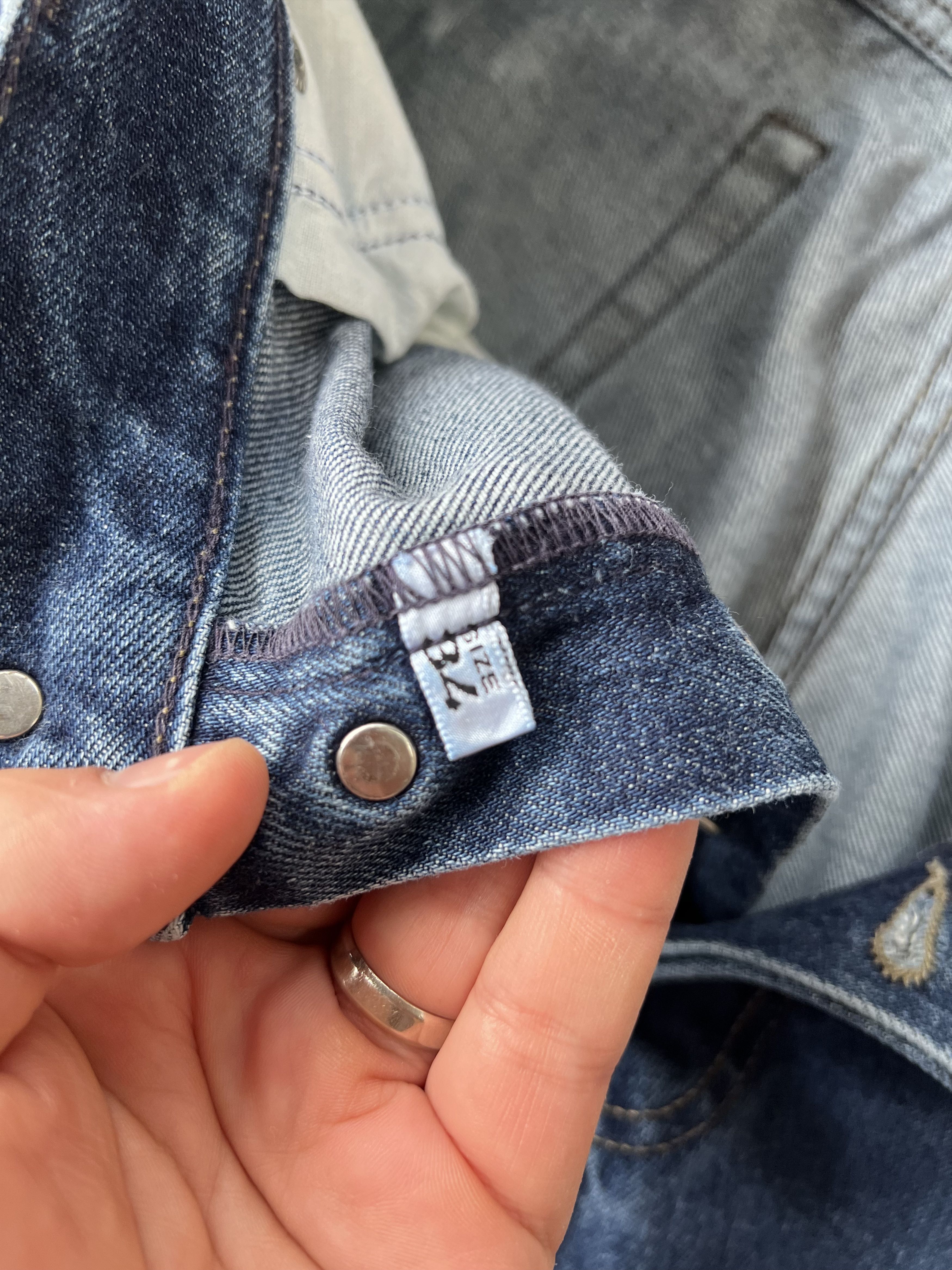 Giorgio Armani Armani Jeans Vintage Denim Metal Logo Size US 34 / EU 50 - 13 Thumbnail