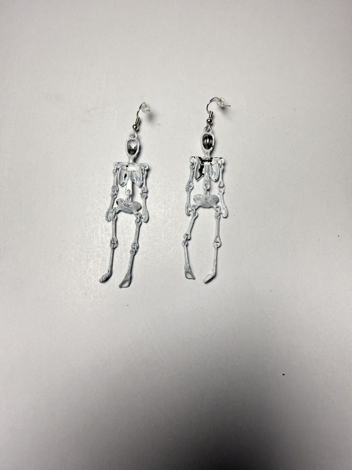 Seditionaries Hand-Painted Skeleton Earrings Margiela rick erd chrome Size ONE SIZE - 5 Thumbnail