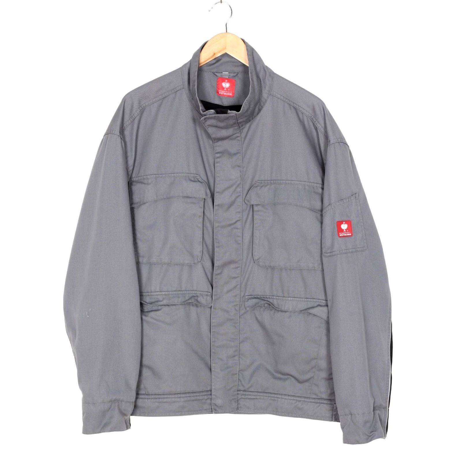 Vintage ENGELBERT STRAUSS Cargo Work Wear Jacket Men 2XL Grey Regular Jacket Mens Size US XXL / EU 58 / 5 - 2 Thumbnail