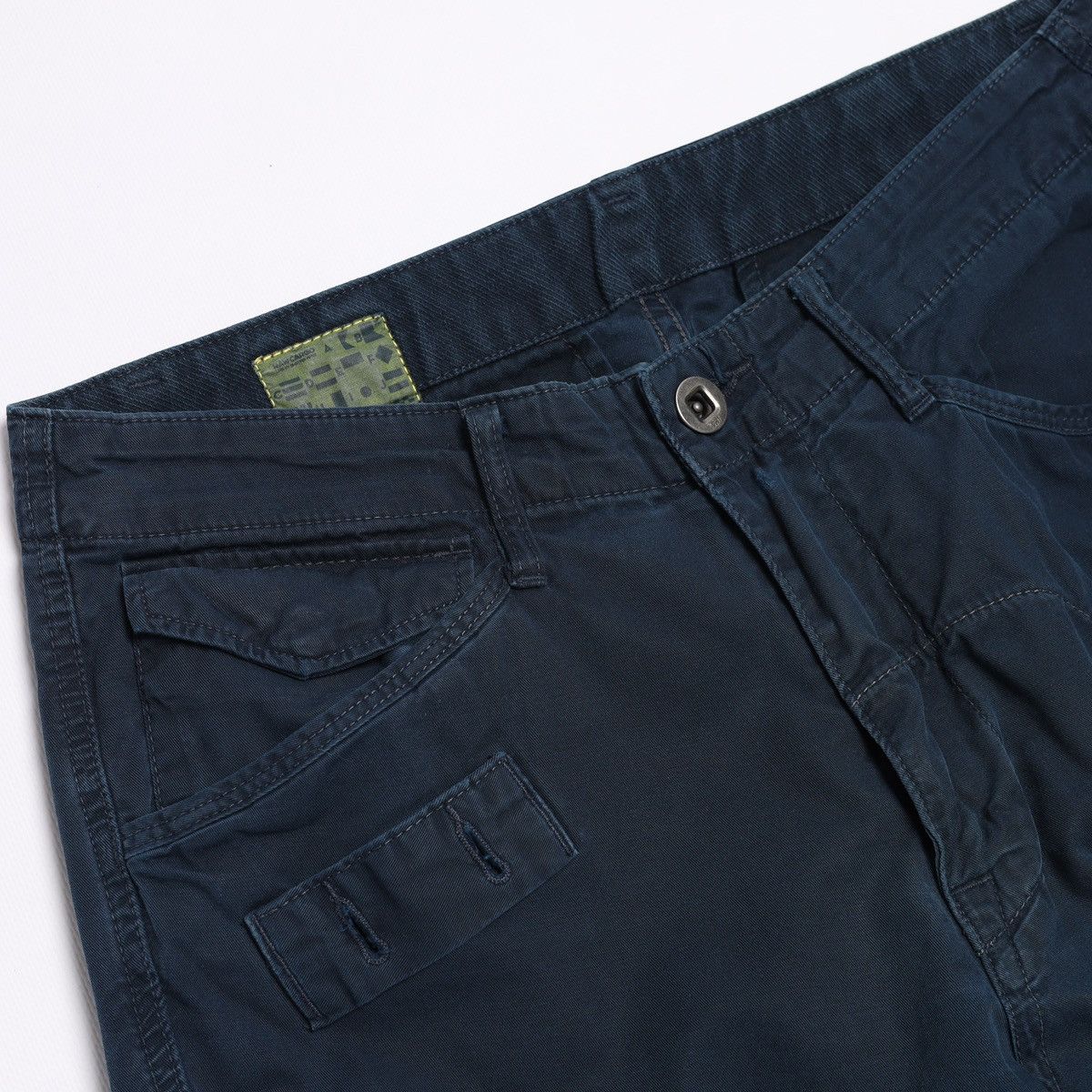 G-Star G Star Raw Cargo Pants Navy Patchwork Double Knee Workwear Size US 29 - 8 Thumbnail