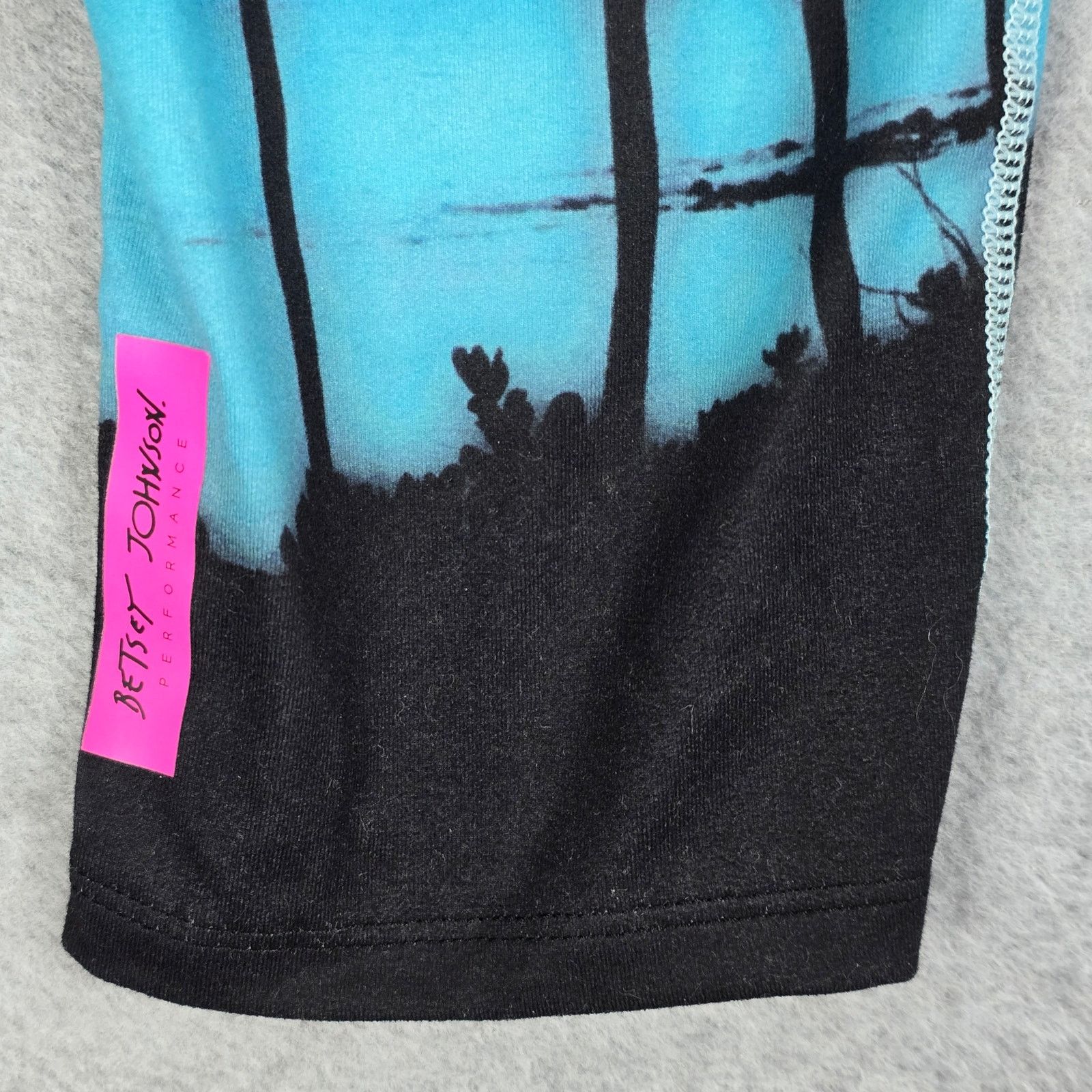 Betsey Johnson Betsey Johnson Medium Crop Leggings Palm Tree Black Blue Size 28" / US 6 / IT 42 - 8 Thumbnail