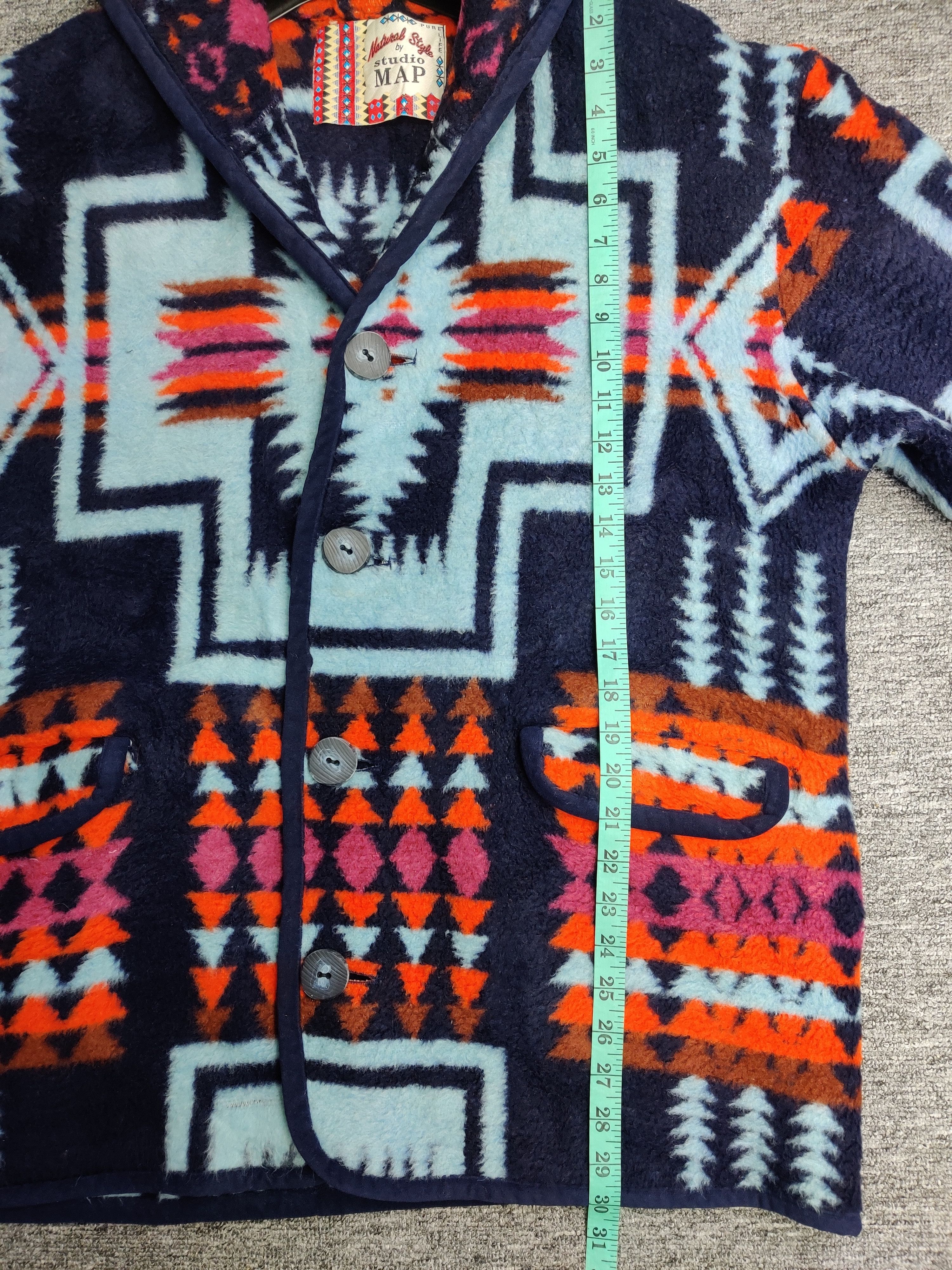 Japanese Brand Vintage 90s Native Studio Map Oversize Hoodie Jacket Size US M / EU 48-50 / 2 - 13 Thumbnail