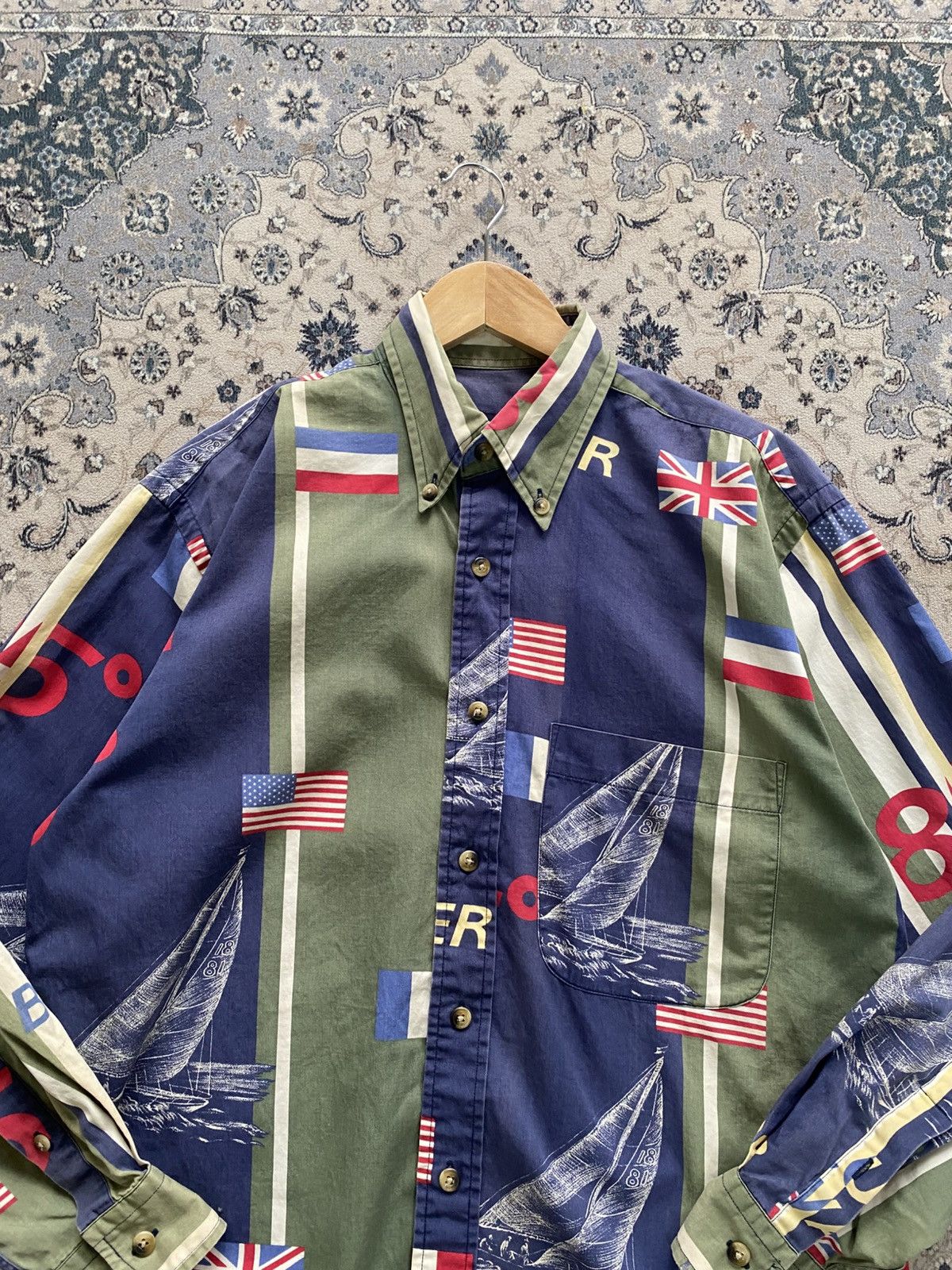 Polo Ralph Lauren RARE VINTAGE NAUTICA SAILOR USA UK FLAG 90s Size US S / EU 44-46 / 1 - 5 Thumbnail