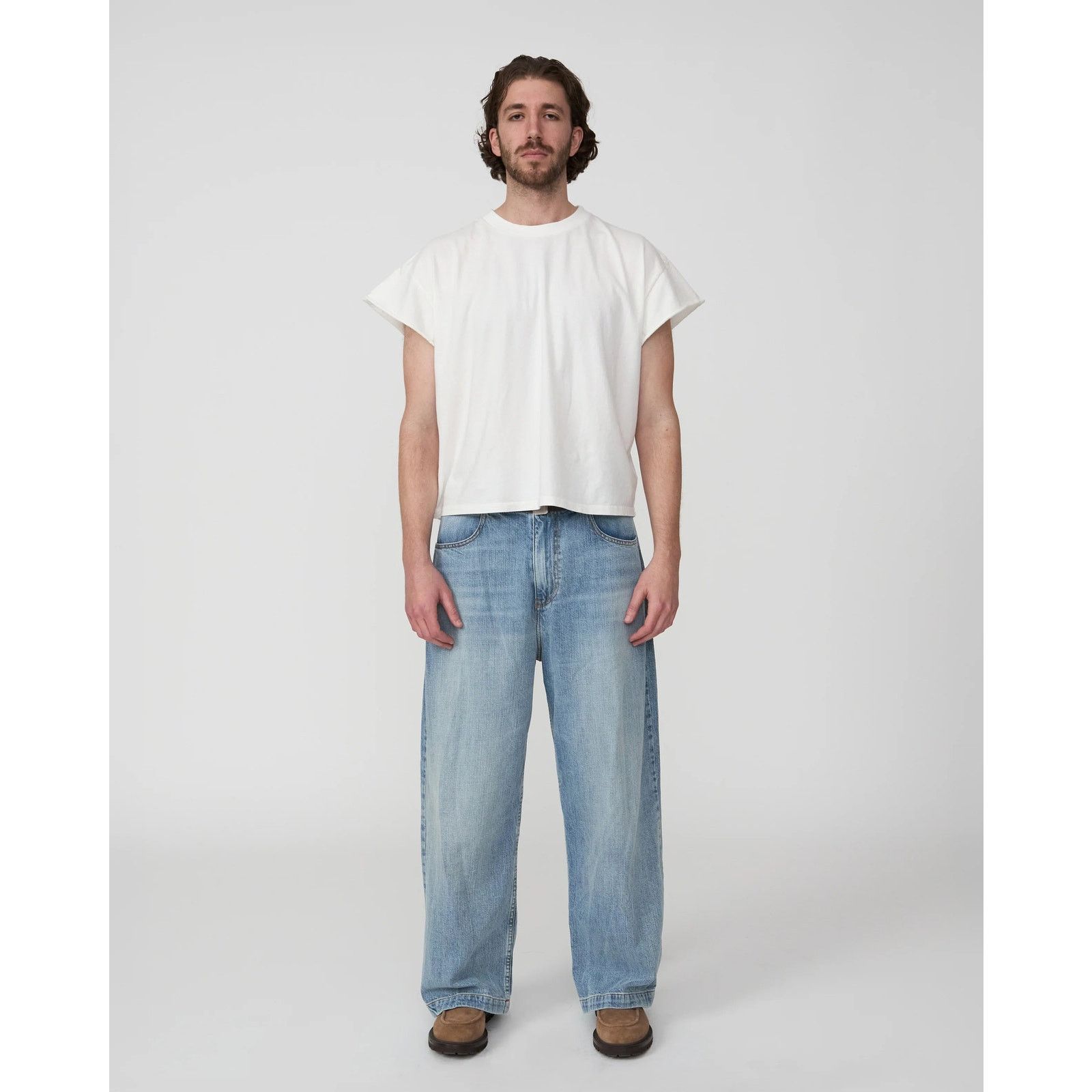 Designer Untytled The Jane Trouser [Washed Denim] (Sz 30, 32, 34, 36) Size US 32 / EU 48 - 1 Thumbnail