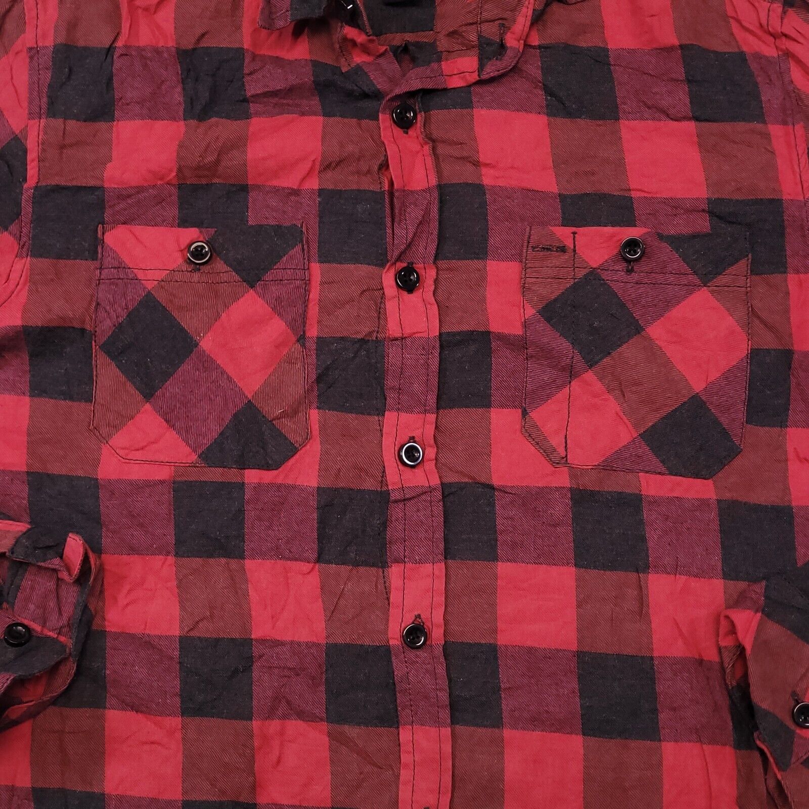 21 Men 21 Men Buffalo Check Flannel Button Up Shirt Mens Size M Red Size US M / EU 48-50 / 2 - 5 Thumbnail