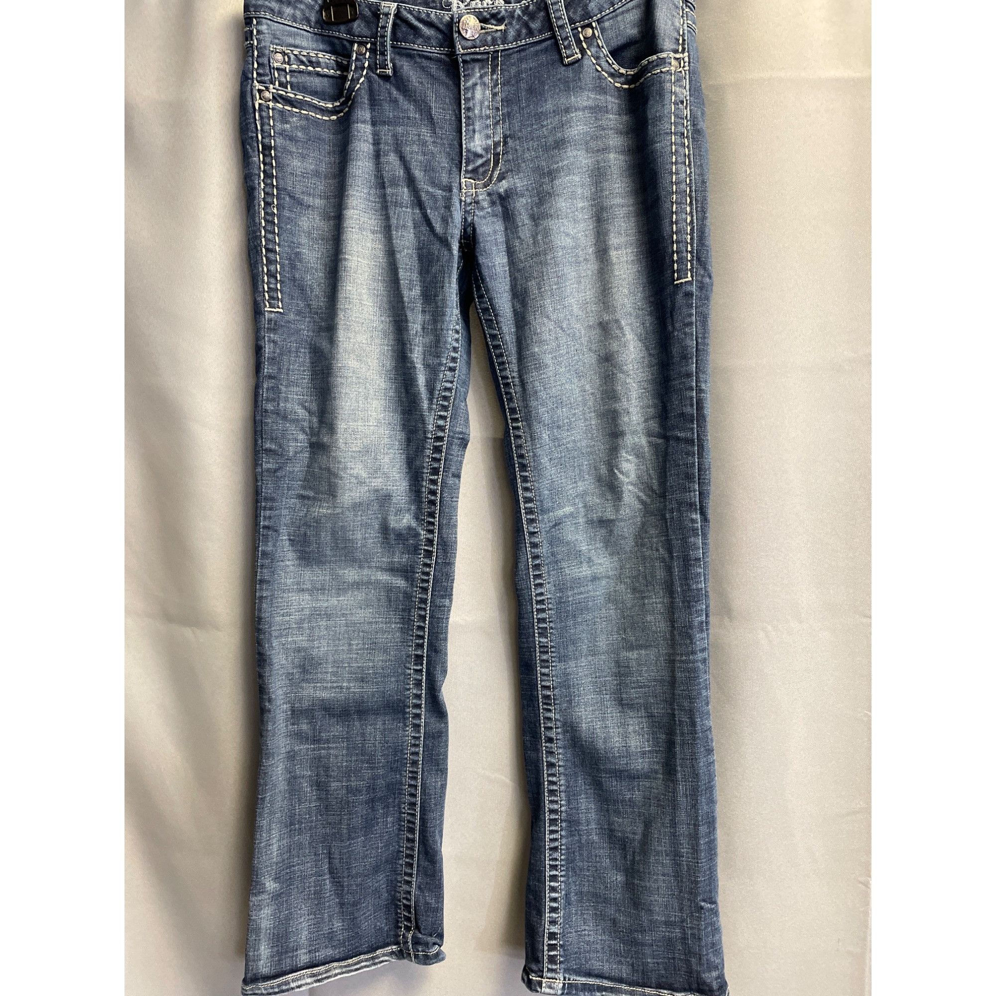 Other Rock 47 By Wrangler Women's Blue Jeans Flared Ultra Low rise Size 30" / US 8 / IT 44 - 1 Thumbnail